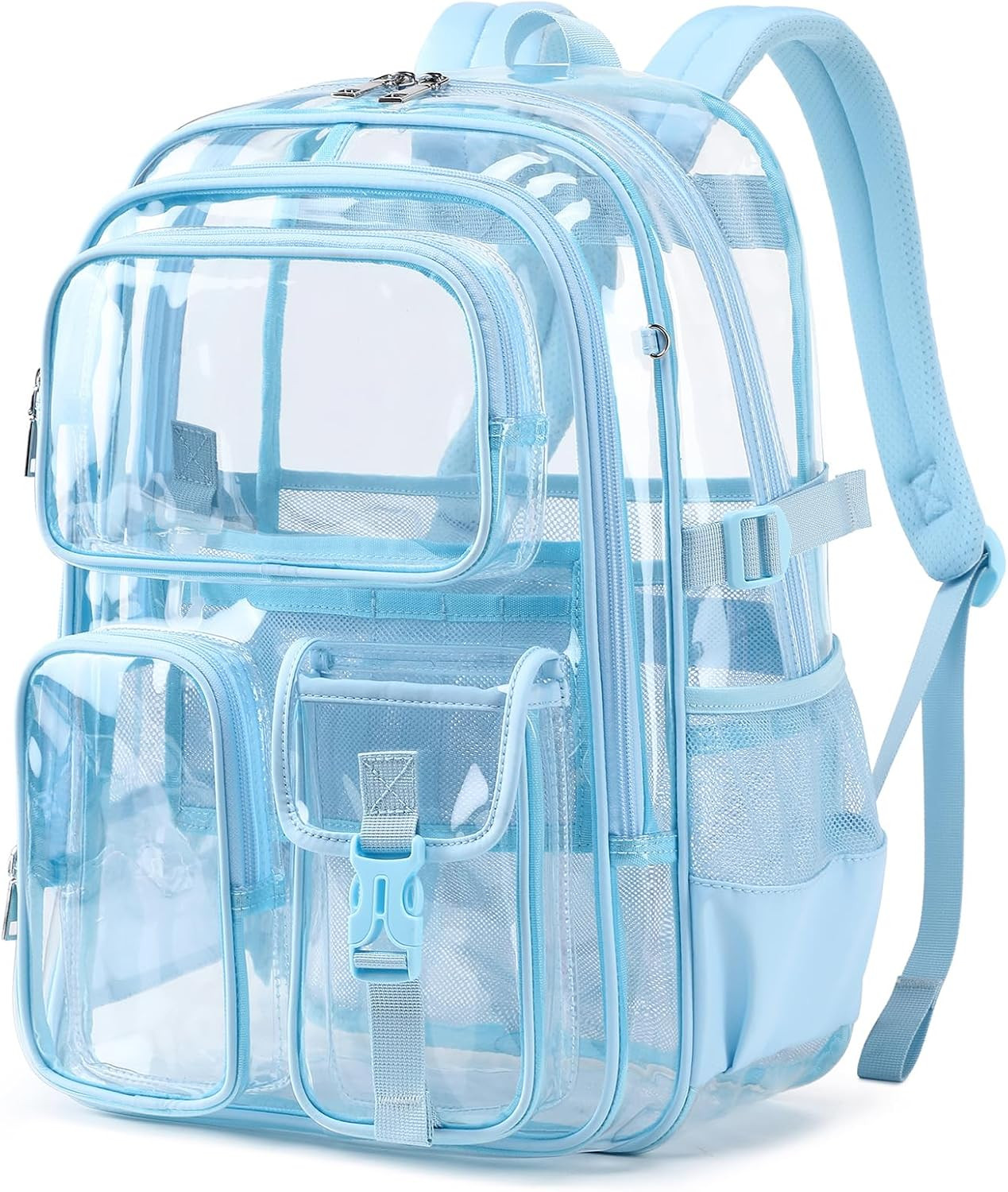 Clear Backpack for School, Heavy Duty Transparent Bookbag, See through Backpacks