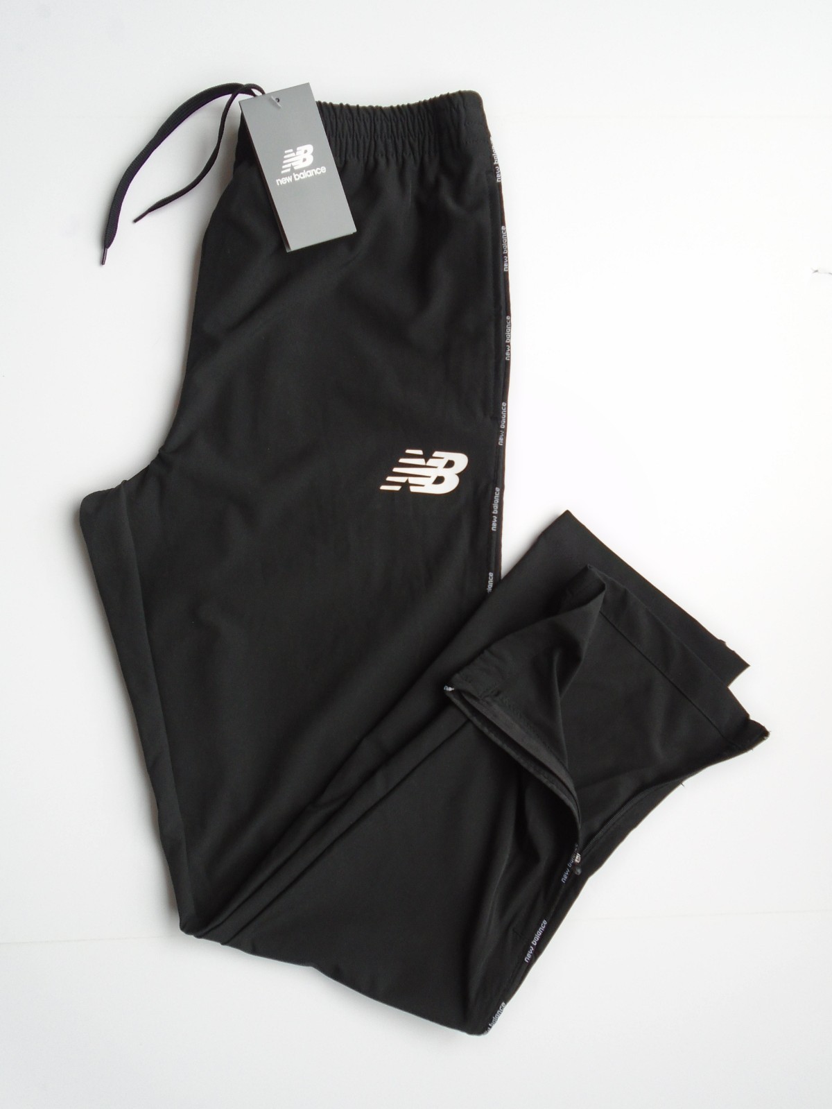 NEW BALANCE All Motion JOGGERS Mens Running Pants Black w/Back Pkt. Size S