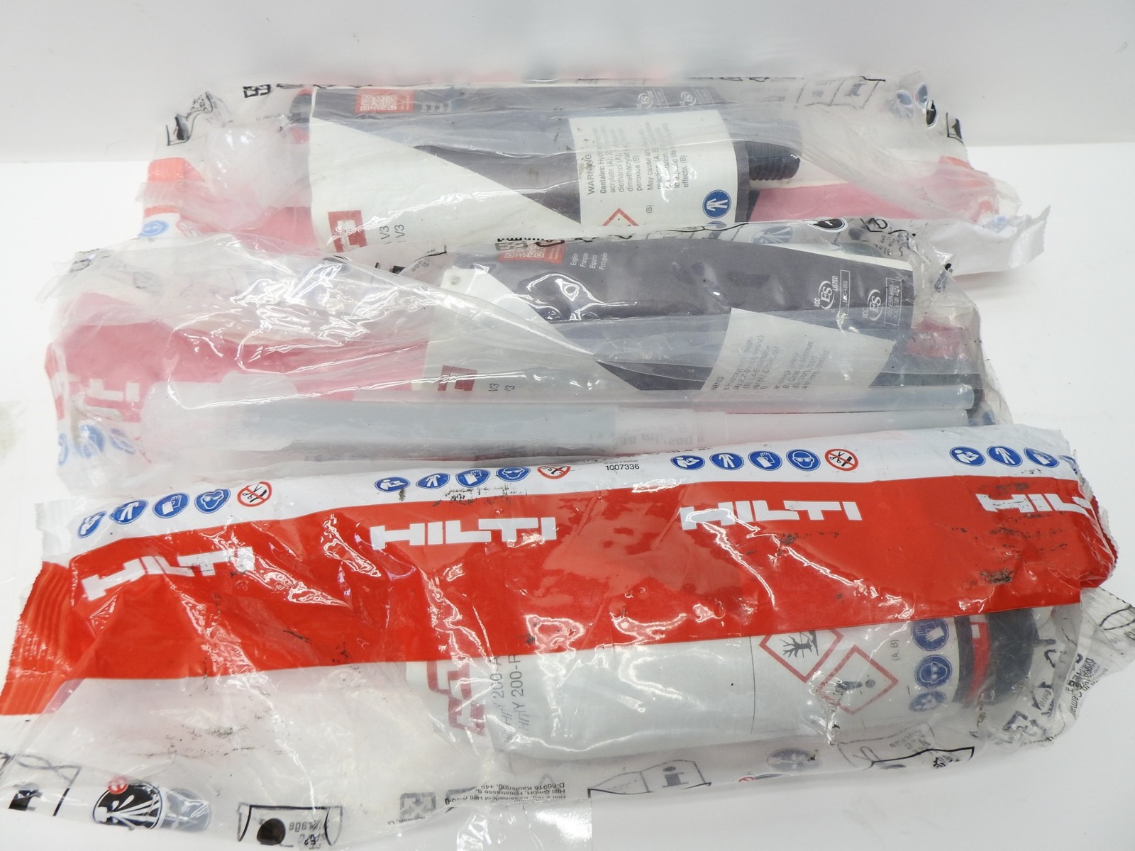Lot of 3 - Hilti HIT-HY 200-A V3 Adhesive Anchor Epoxy, 11.1 fl oz FEB 28 2026