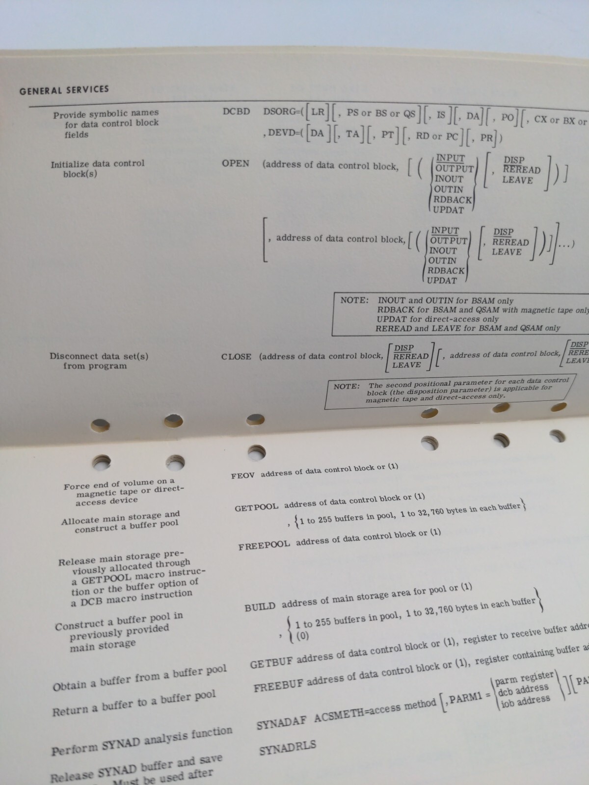IBM System/360 Command Language Reference Data Booklet 1970s Vintage System360