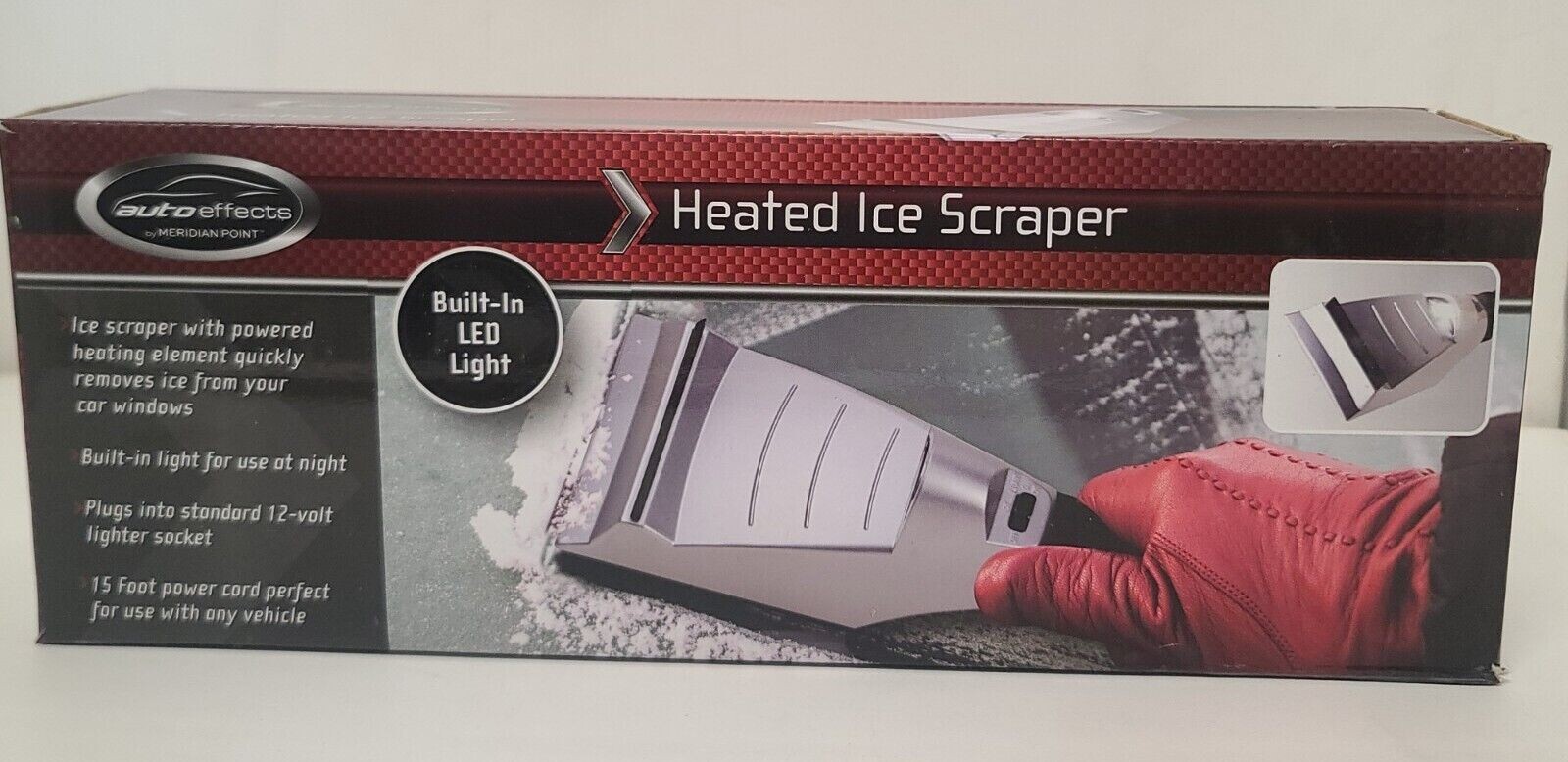 NEW Heated Ice Scraper with LED Night Light FREE SHIPPING