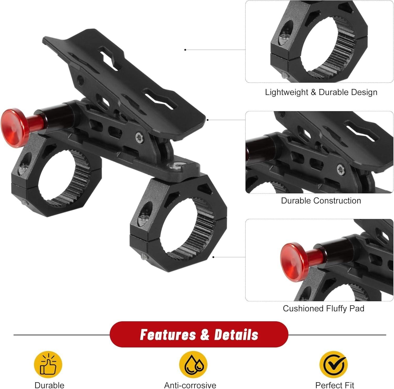 Utv Fire Extinguisher Mount Kit Quick Release Roll Bar Holder 1.75-2"