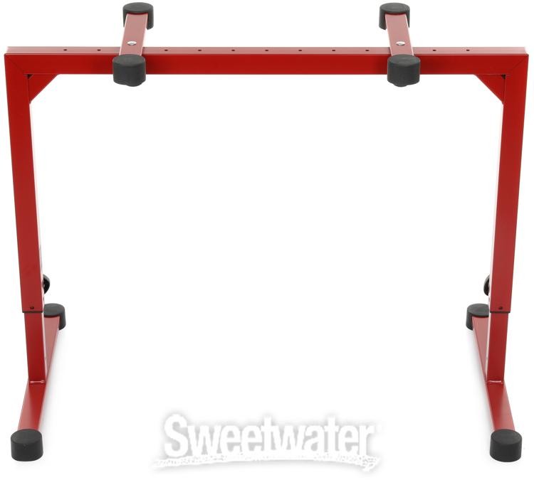 K&M 18810 Omega Table-Style Keyboard Stand - Ruby Red