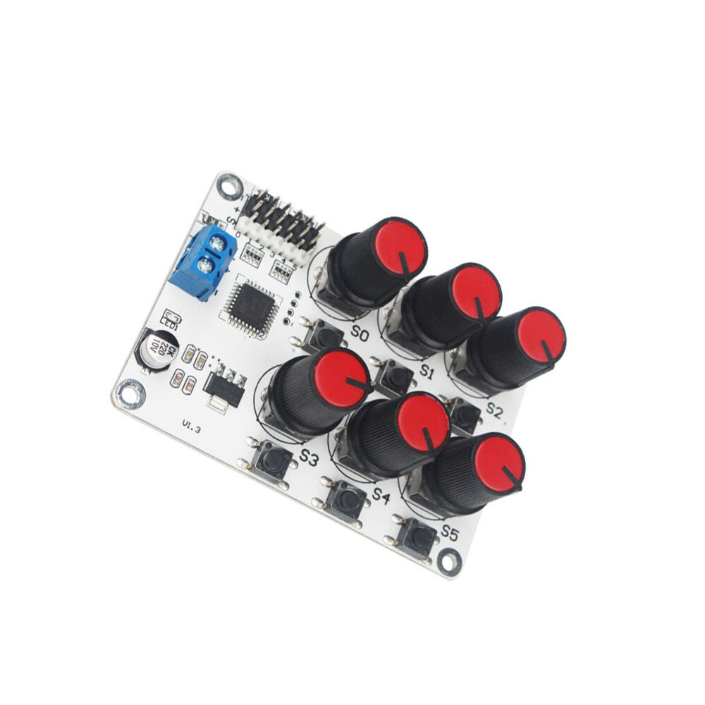 DC 5V-8.4V 6-way Knob Servo Controller Control Board Robot Arm Manipulator New