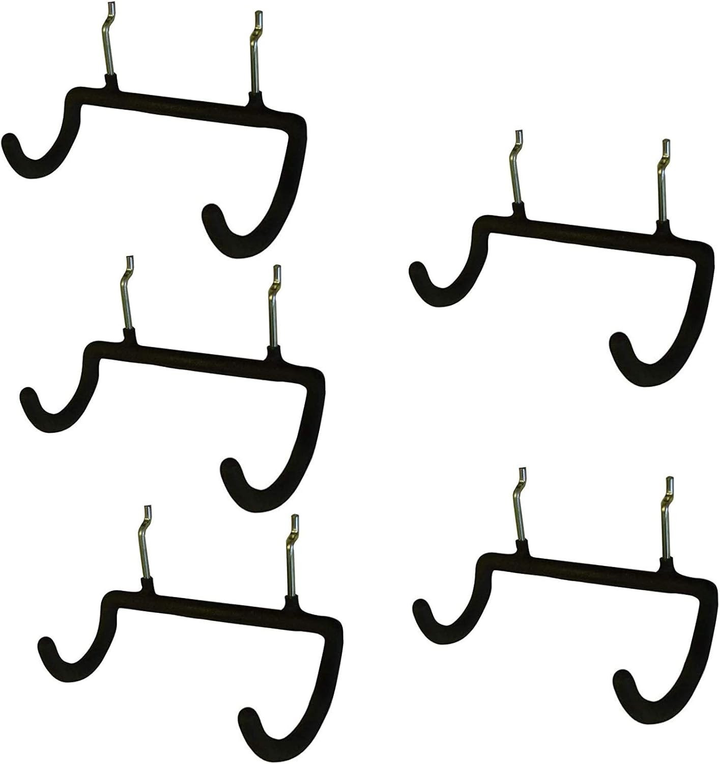 5PCS Pegboard Drill Holder with Double Hooks and Accessories Bag for Power Tools
