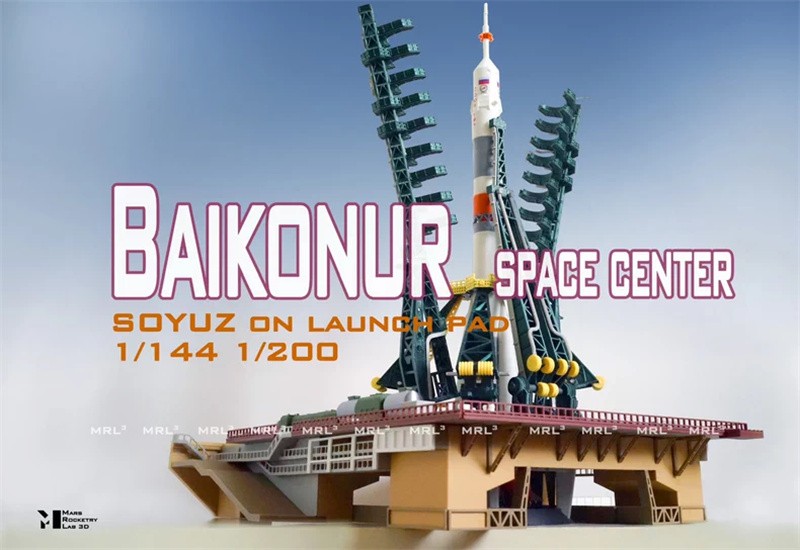 1/200 CCCP Soyuz A2 Baikonur Kazakhstan Launch Spacecraft 3D Printed Model Gift