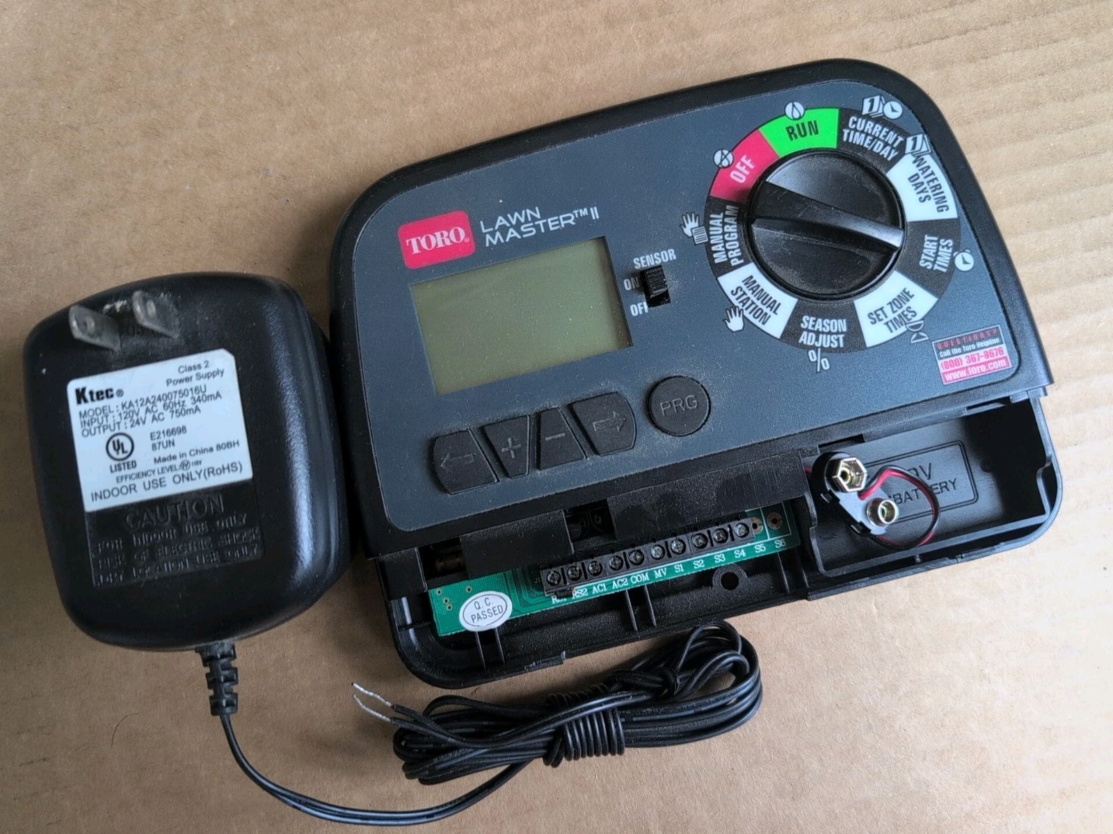TORO Lawn Master II Model 53805 Automatic 4 Zone Sprinkler Landscape Timer