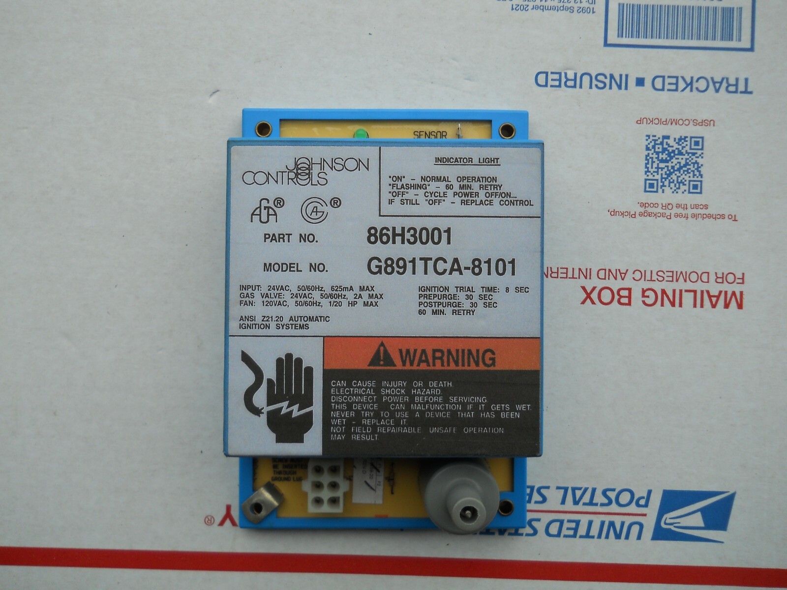 New OEM Lennox 86H3001 Control Board G891TCA-8101