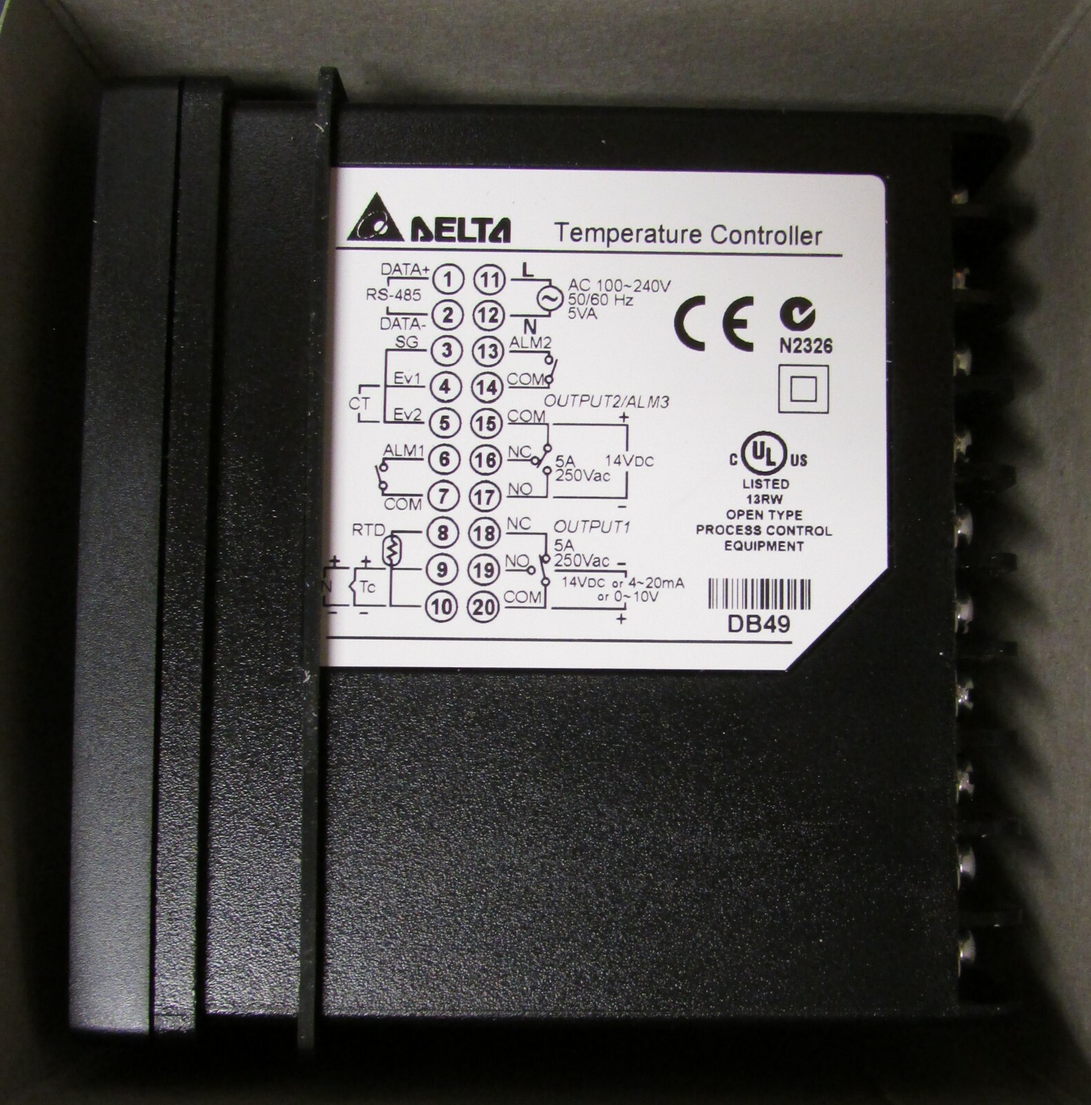 Delta DTB4896CVE 100-240V Temperature Controller