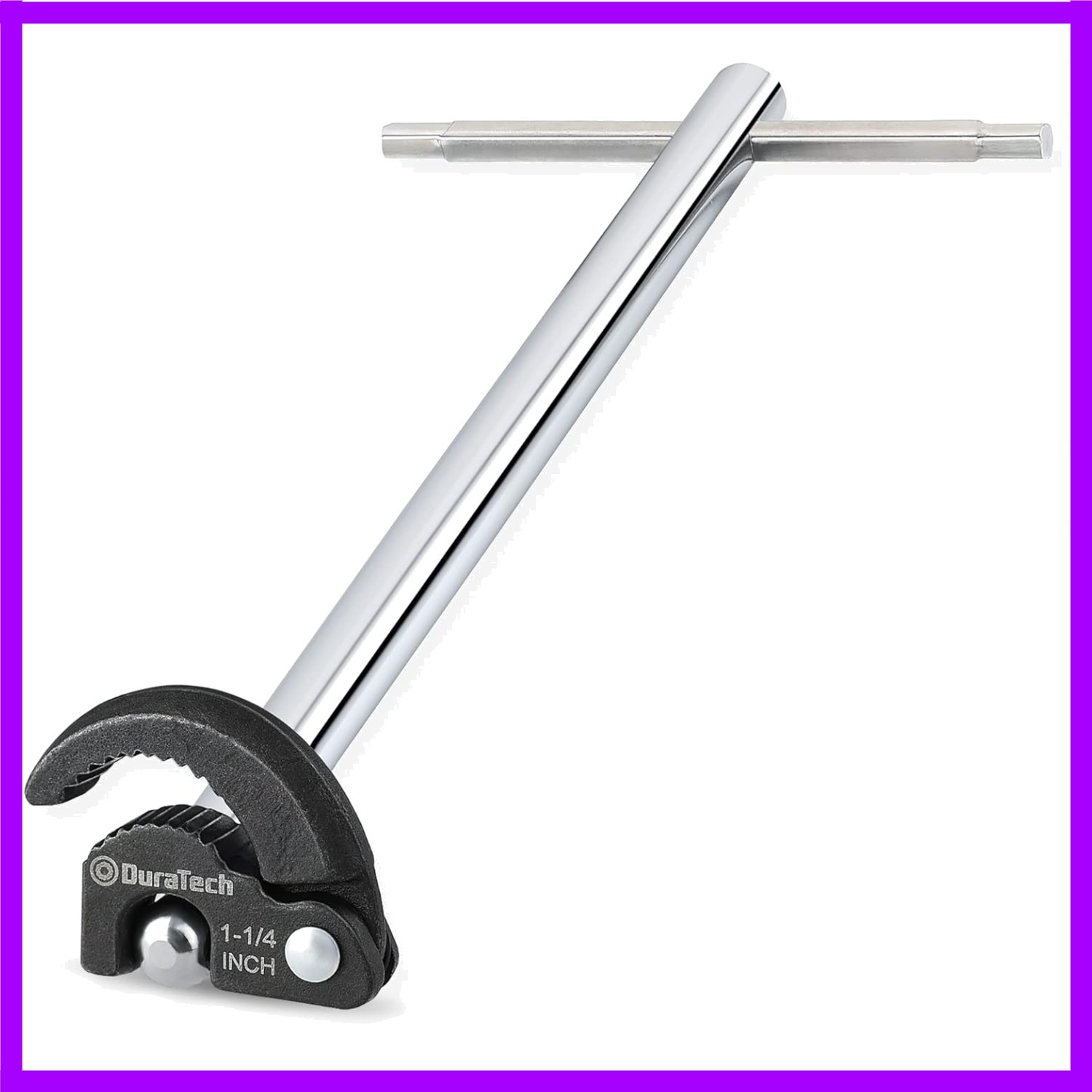 Durable 11" Basin Wrench with Flex Head - Perfect for Kitchen & Bathroom Sinks