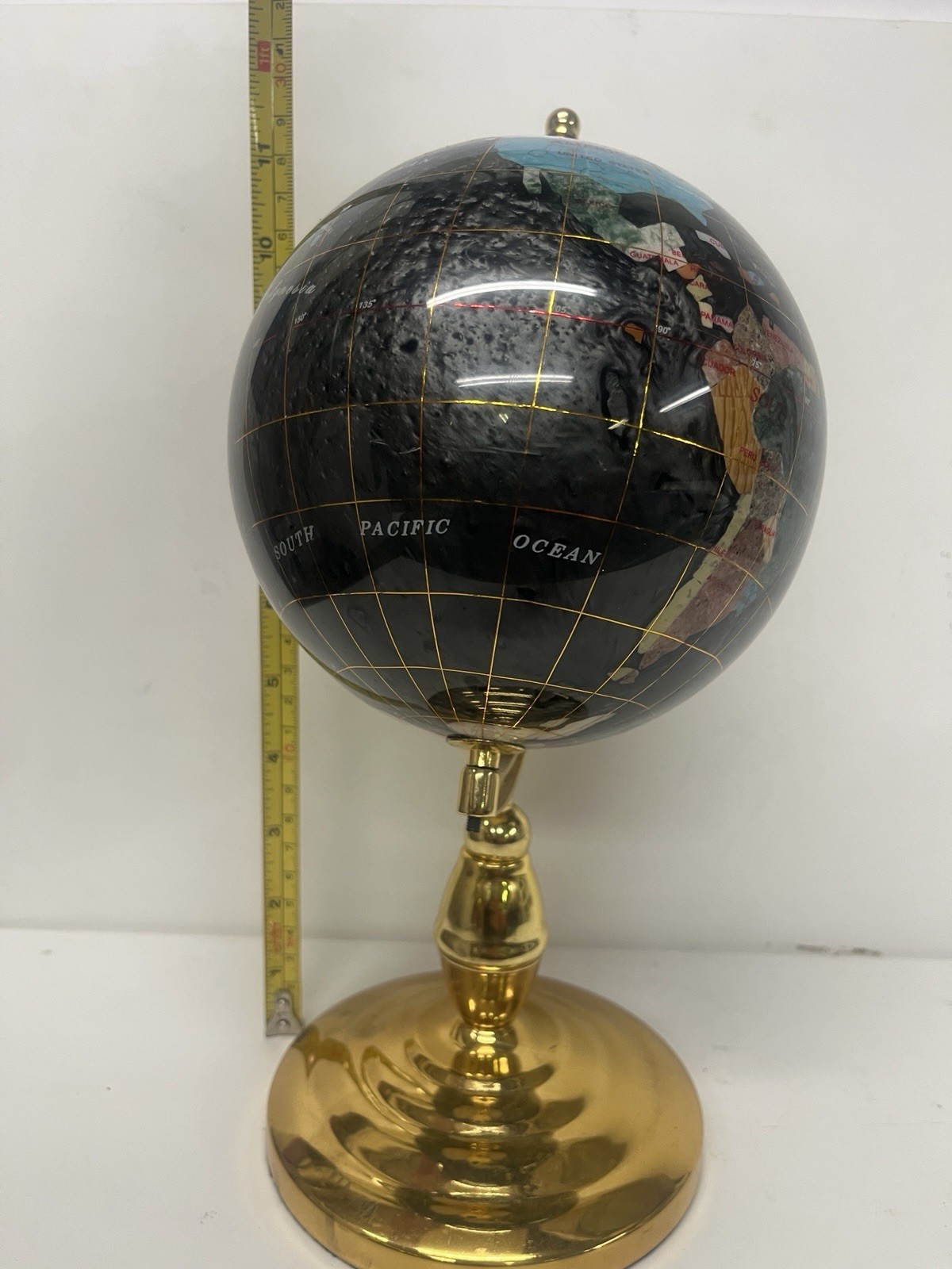 Mini Spinning Semi Precious Stones Globe