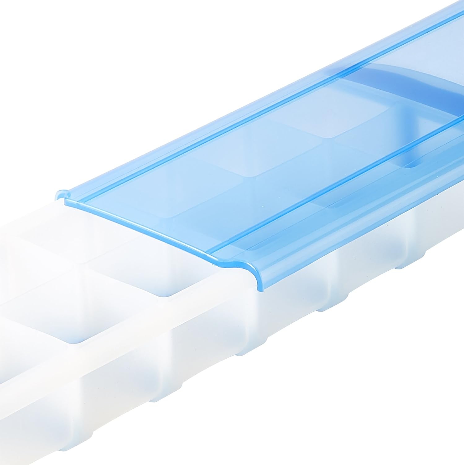 Touch Prep and Freeze Ice Tray, 2-oz. Cubes, Stackable with Slide-off Cover