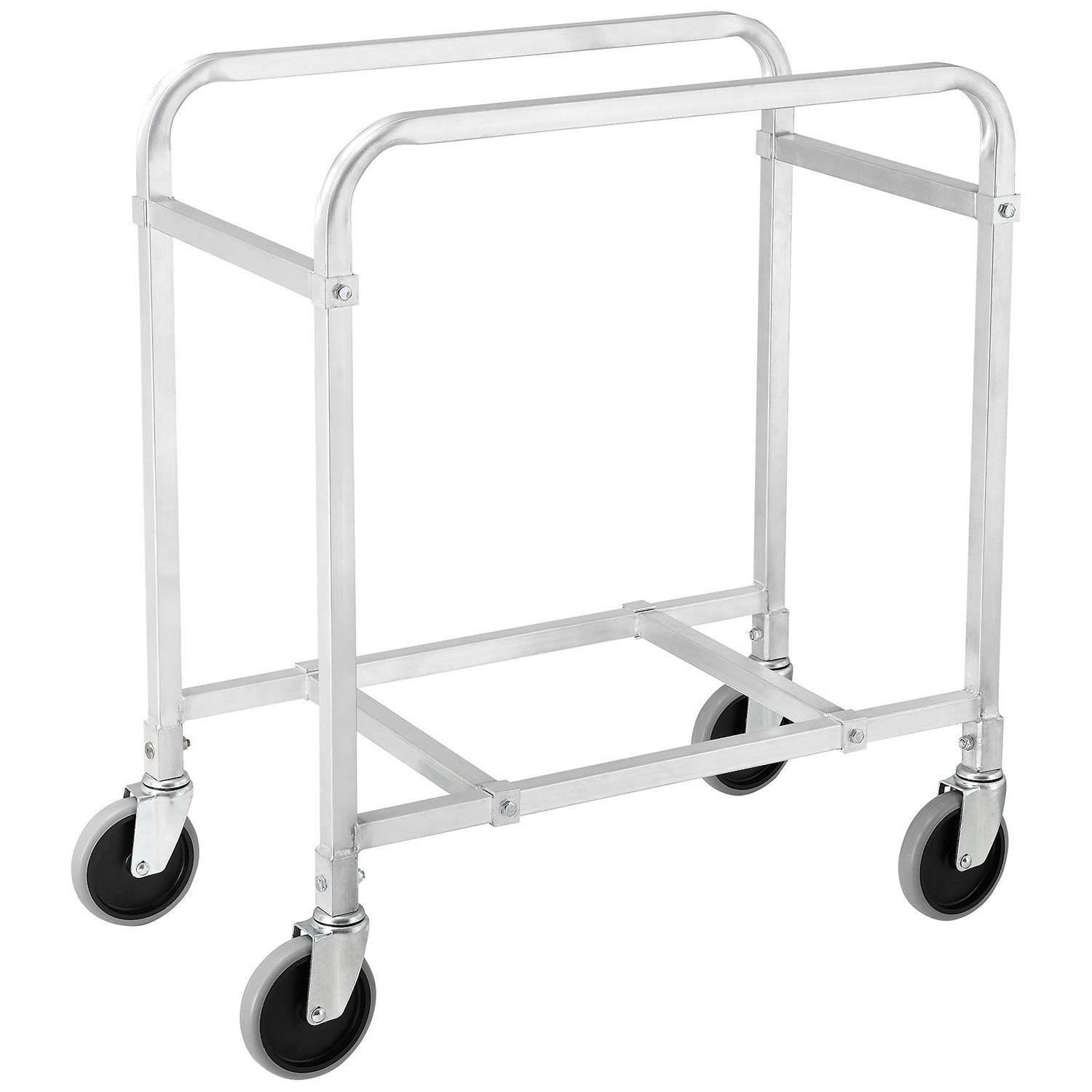 NSF Aluminum Lug Cart 2 Tote Capacity Unassembled 28"L x 16"W x 33"H