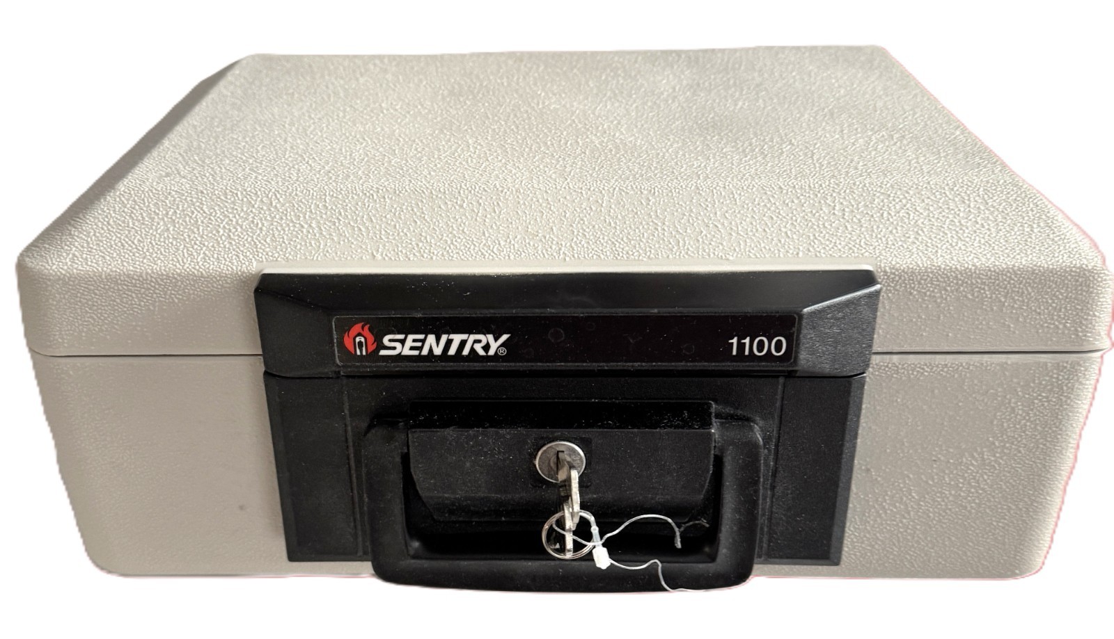 Sentry Safe 1100 Portable Fire-resistant Security Lockbox with 2 Keys