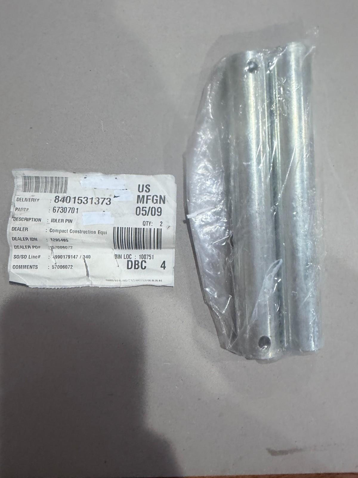 Pin 6730701 For Bobcat MT50 MT52 MT55 MT85 MT50 MT52 MT55 MT85 6730701