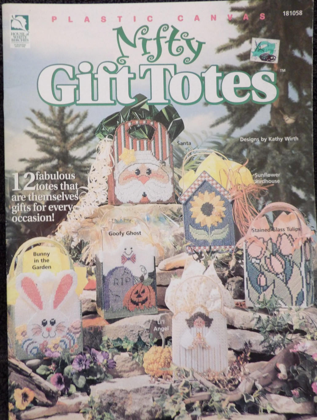 Nifty Gift Totes Plastic Canvas Leaflet from House of White Birches