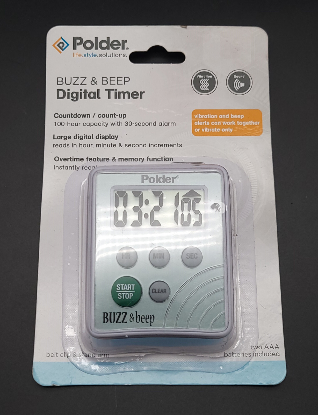 Polder Digital Buzz and Beep Timer - TMR-2125
