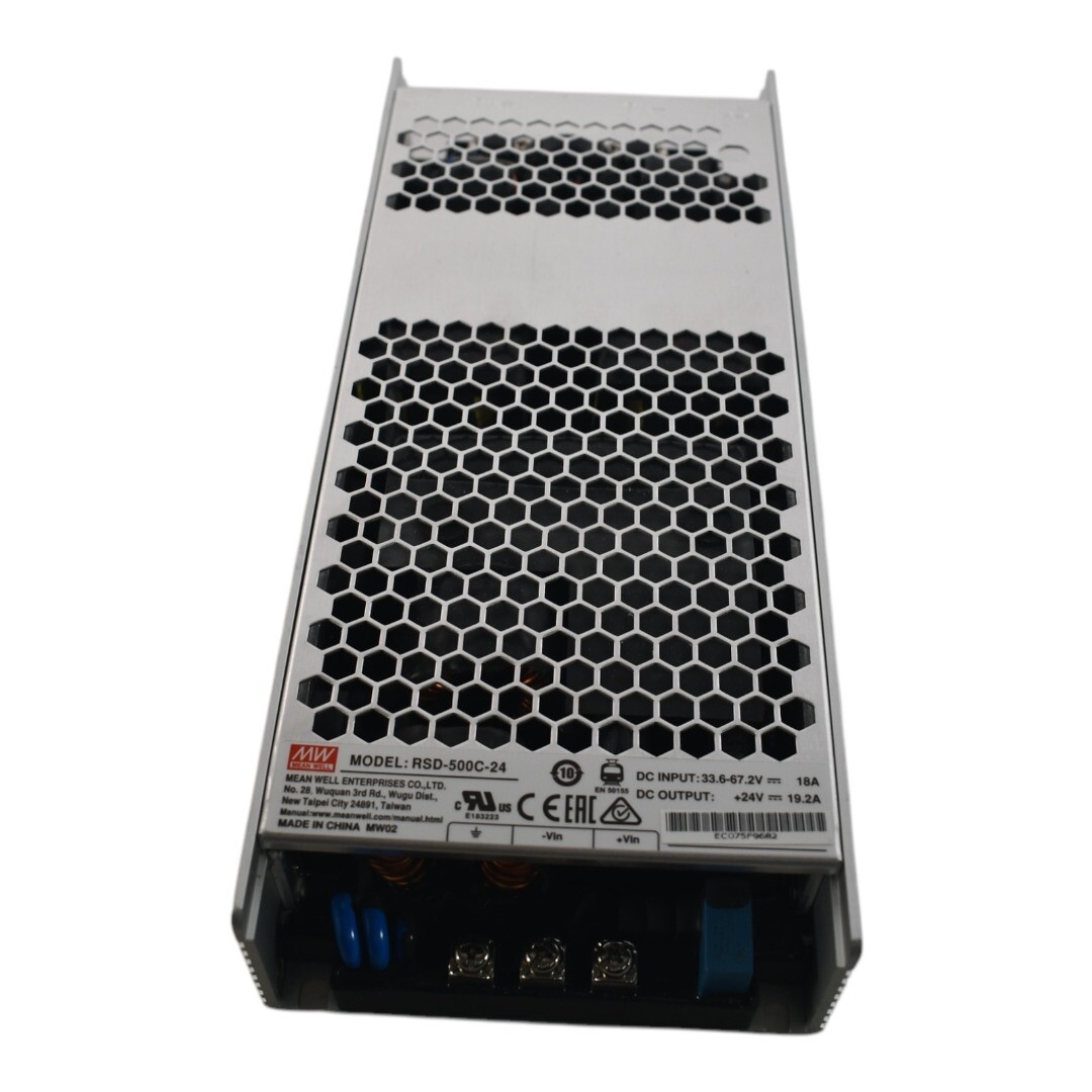 NEW Mean Well RSD-500C-24 28.8-67.2VDC O/P +24V19.2A, Enclosed DC/DC Converter P
