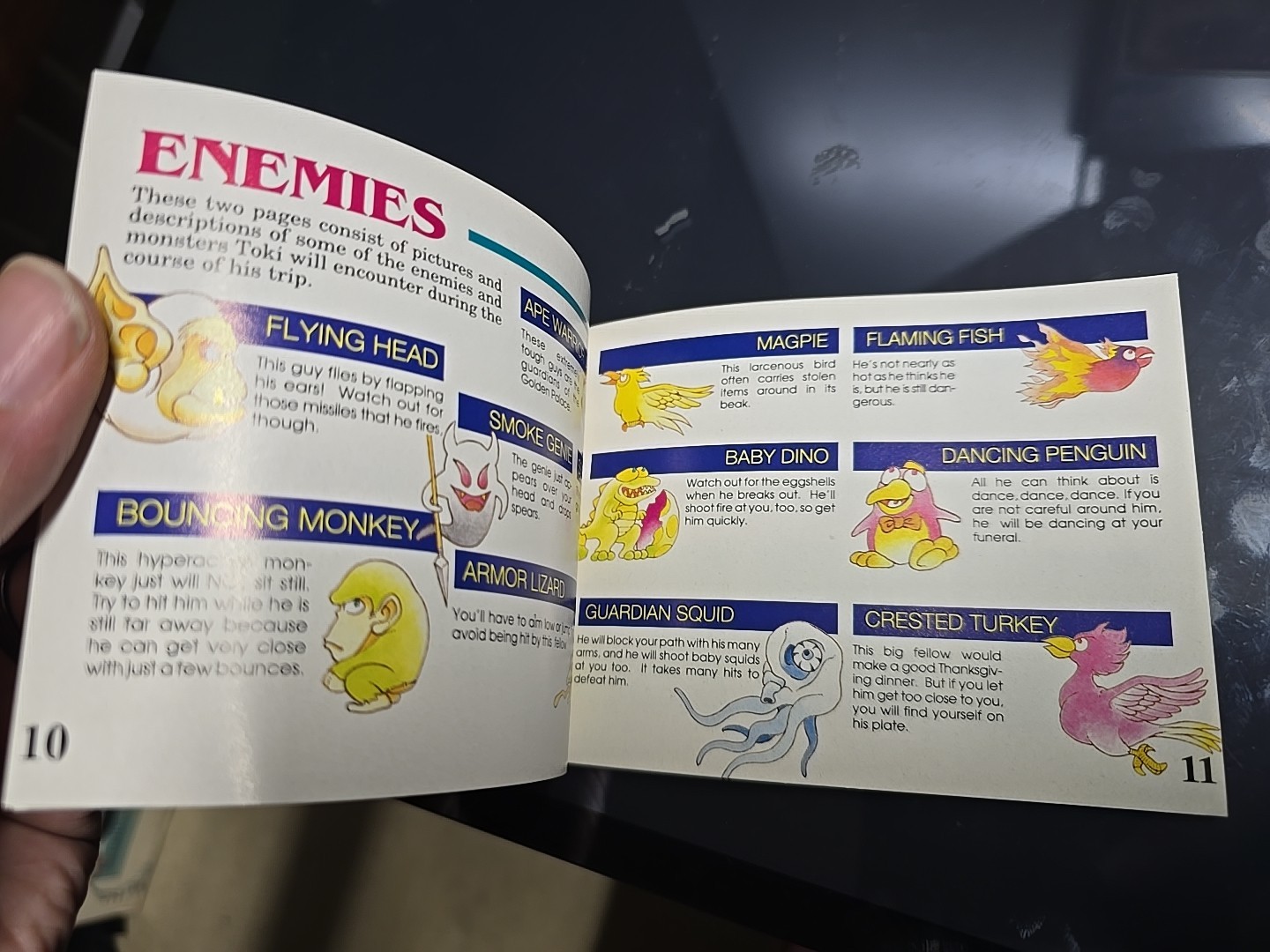 Toki NES Nintendo Instruction Manual Only Authentic