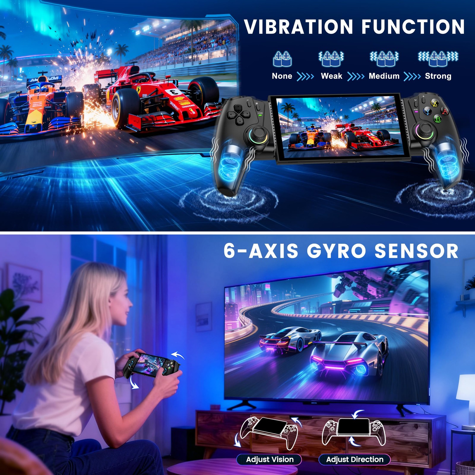 Mobile Gaming Controller for iPhone/Android/Switch 2/Switch/OLED/iPad Mini