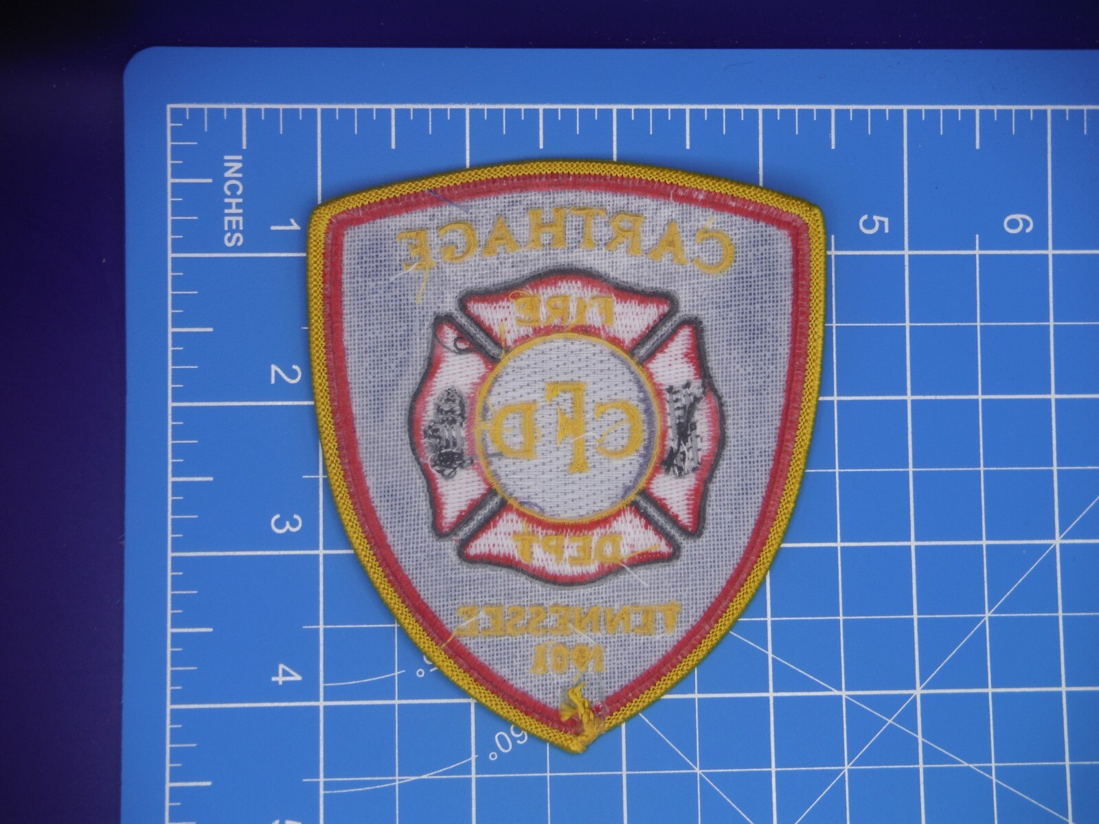Carthage Tennessee Fire Dept patch-bin A