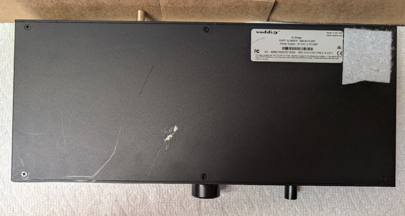 Vaddio 998-8210-000 ~ AV Bridge, USB/IP Streaming, HD Audio / Video Encoder