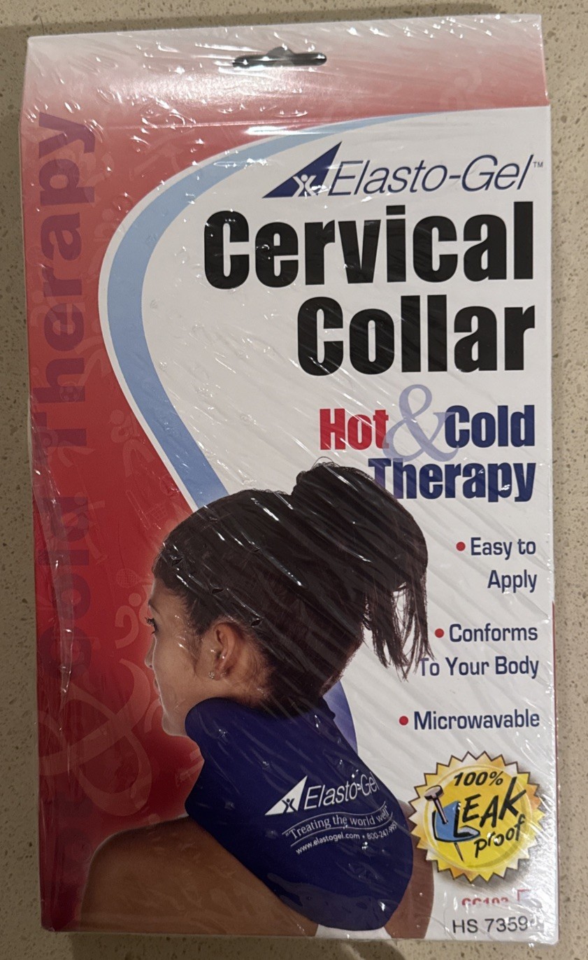 Elasto-Gel CC102 Neck Cervical Collar Hot Cold Therapy Microwaveable Leak Proof