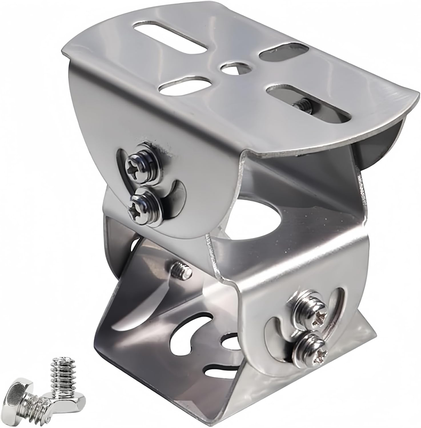 Universal 3D CCTV Camera Mount Bracket Adjustable Steel Wall Pole Adapter