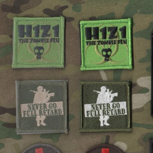 ISAF JSOTF-A AFGHANISTAN SEAL ODA vêlkrö 2" 2-PC: H1Z1 ZOMBIE FLU or FULL RET@RD