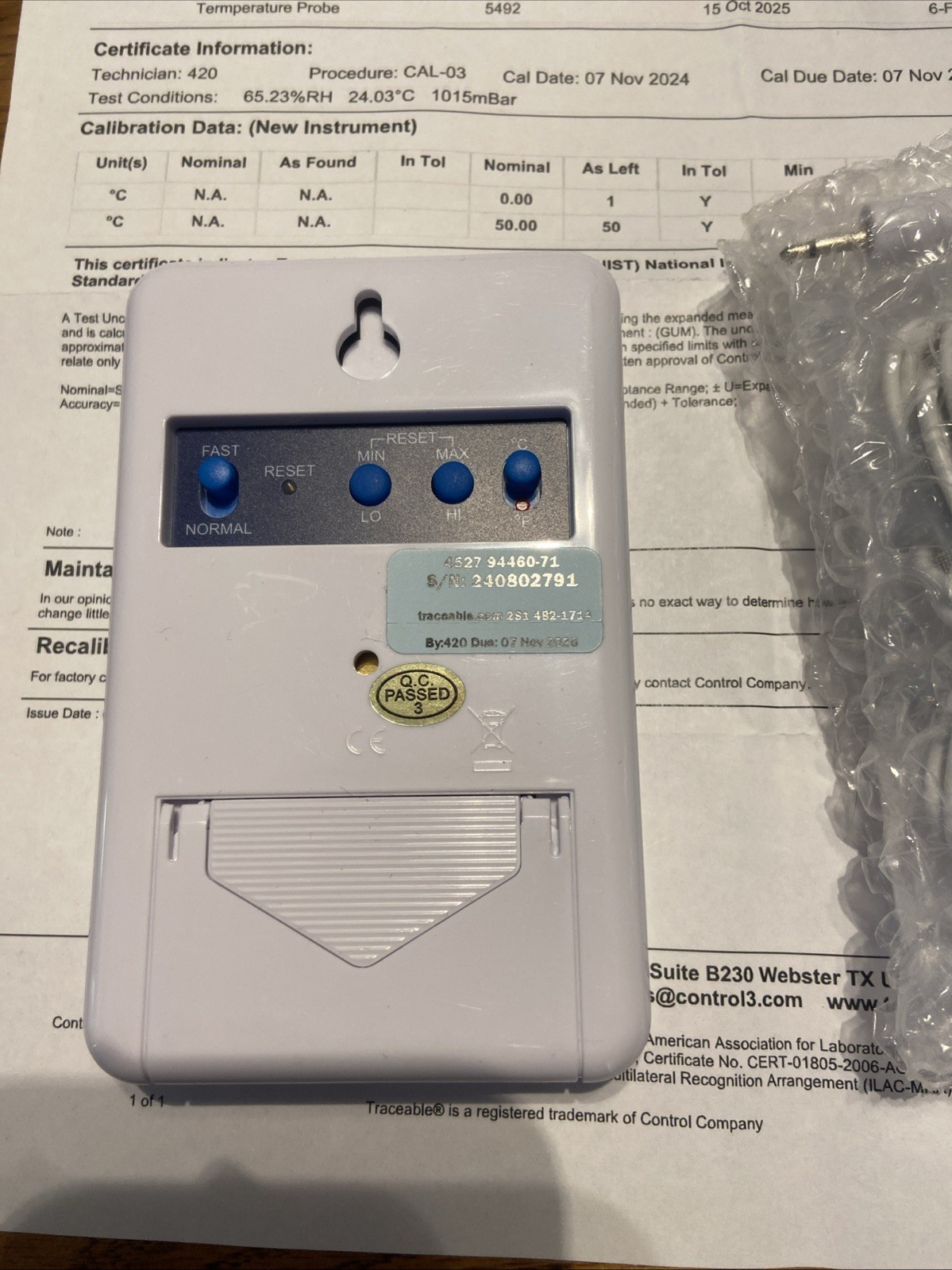 Traceable 4527 Thermometer New Open Box