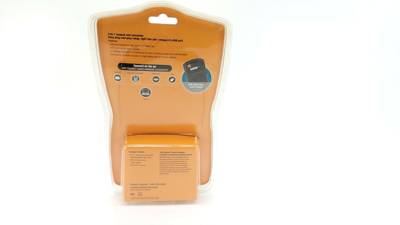 NOTEBOOK KEYPAD WITH CALCULATOR....By STAPLES ITEM # 674394
