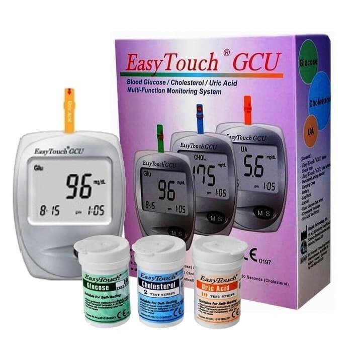 Easy Touch GCU 3in1 Blood Sugar Cholesterol Uric Acid Test Tool