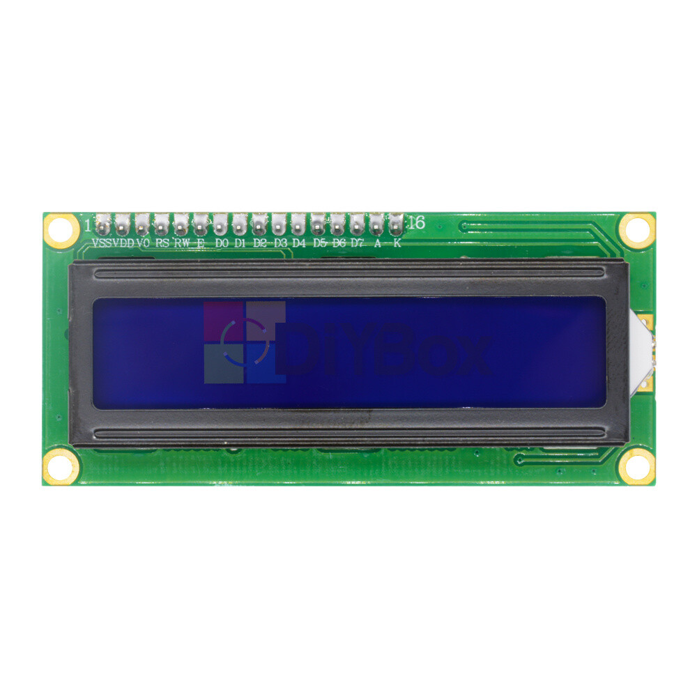 IIC/I2C/TWI/SP​​I Serial Interface 16X2 Character Blue 1602 LCD Display Module