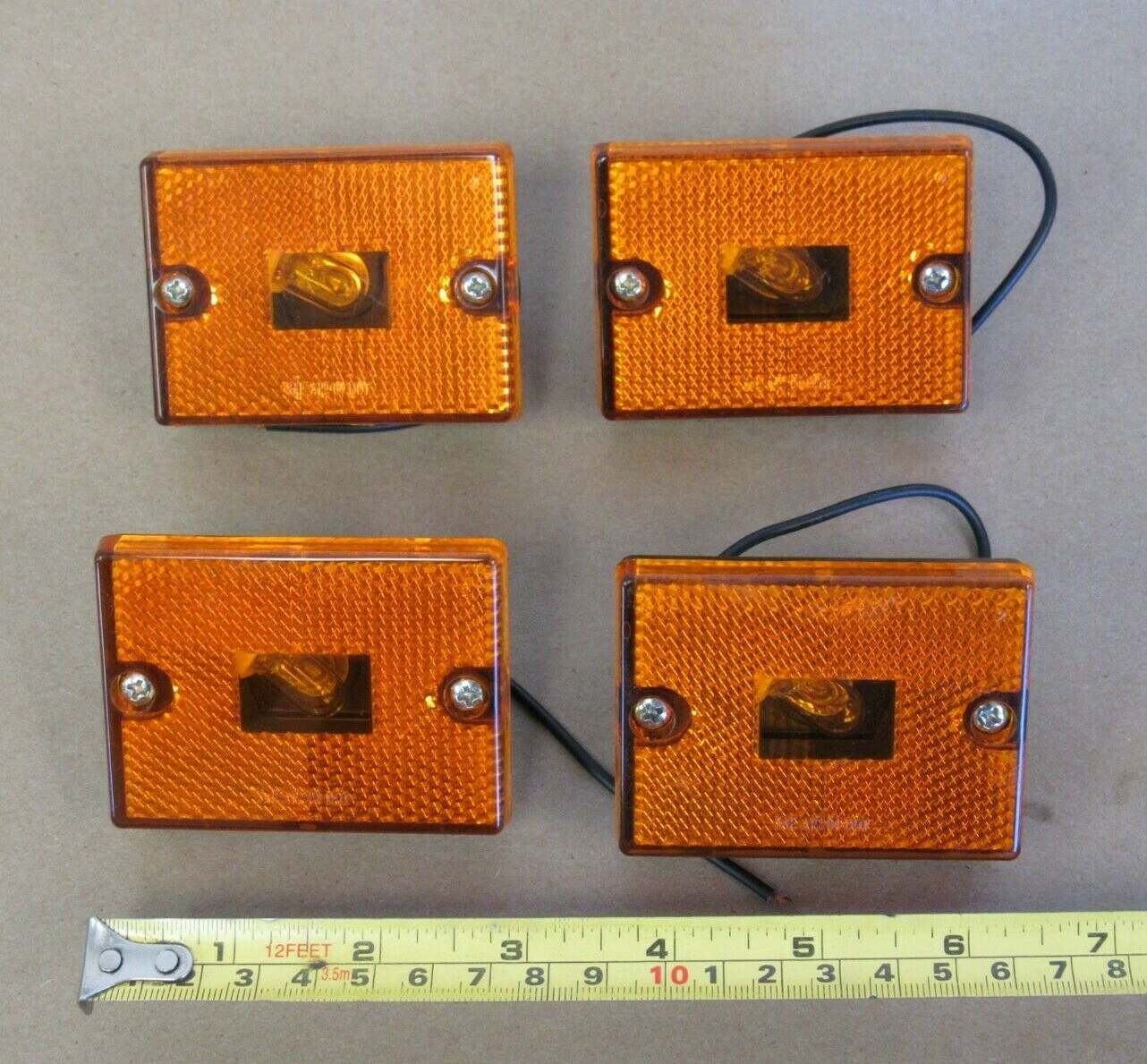 4 PCS RECTANGULAR TRUCK & TRAILER LIGHT SAE AP2 04 DOT, SAEAP204DOT TAILLIGHT