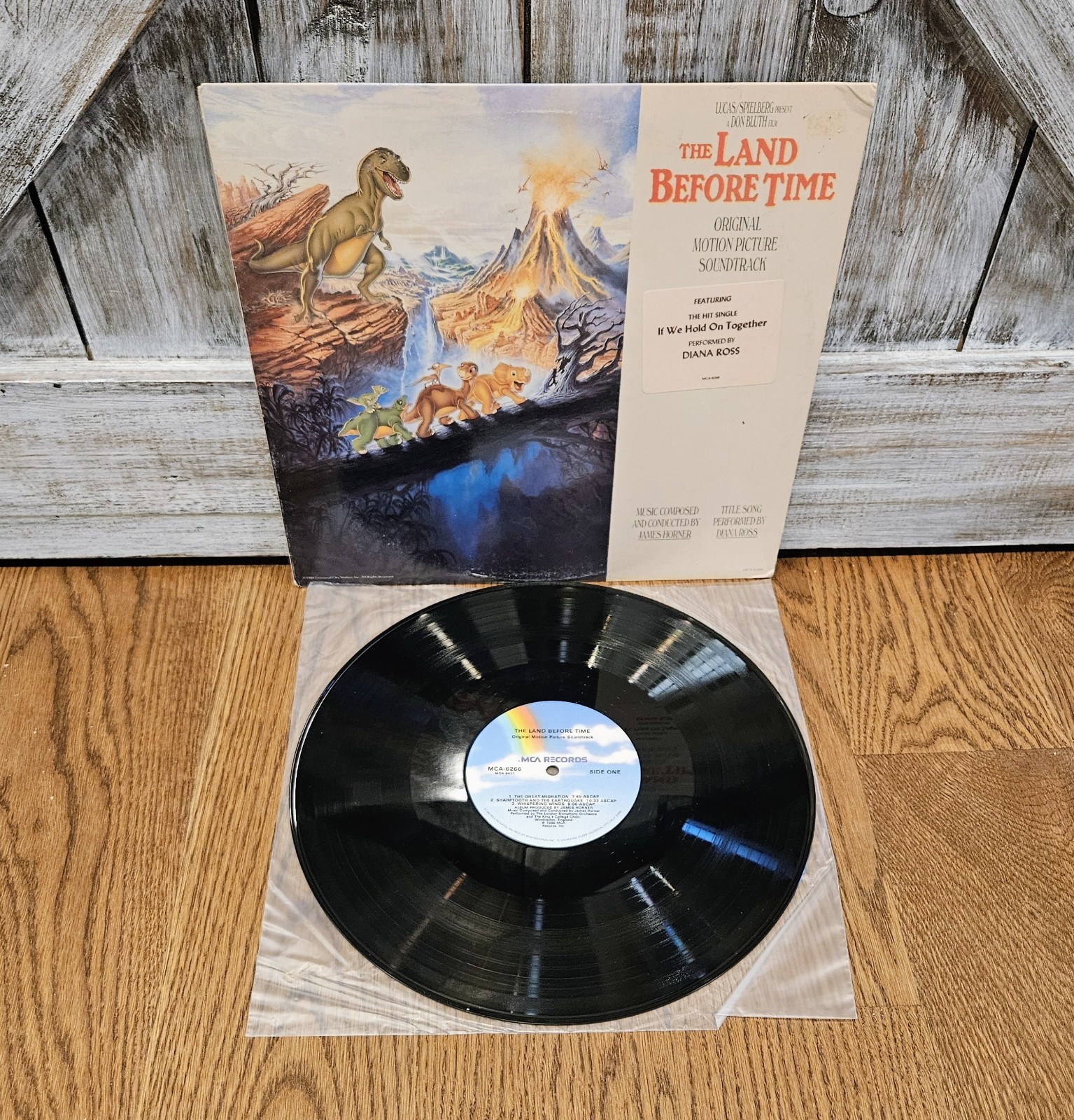 *RARE* James Horner "The Land Before Time" 1988 Vinyl Album! Ex Condition!