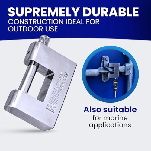 FJM Security SPSA80-KD" Triple Chrome Plated D-Shaped 3-1/8 Keyed Different