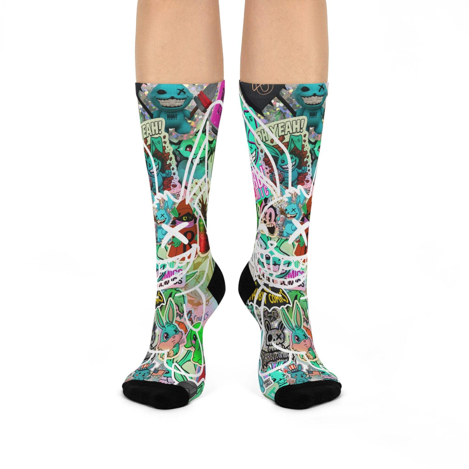 Sticker Bomb Burrow Socks