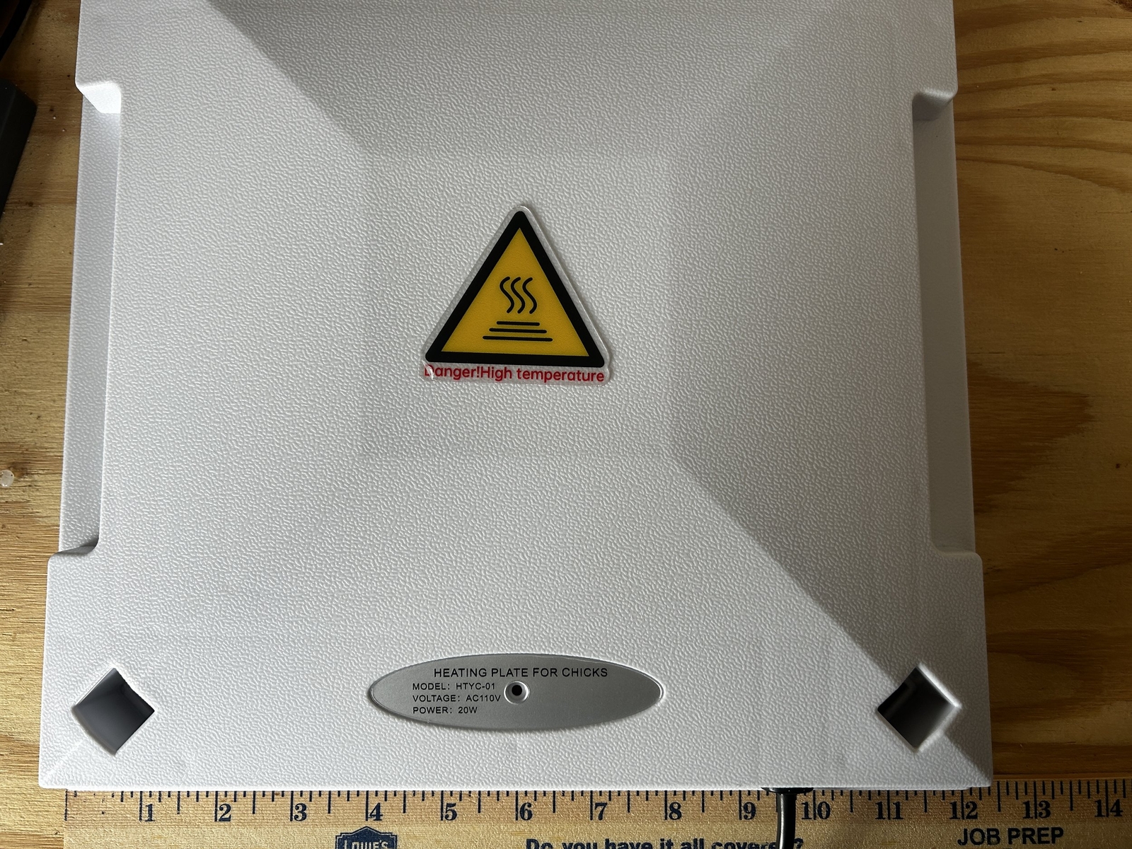 12" Brooder Heater Plate