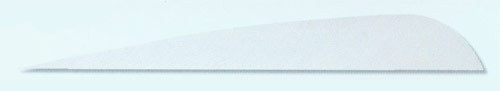 Gateway 5" Right Wing Parabolic White Feathers, 100 Pack