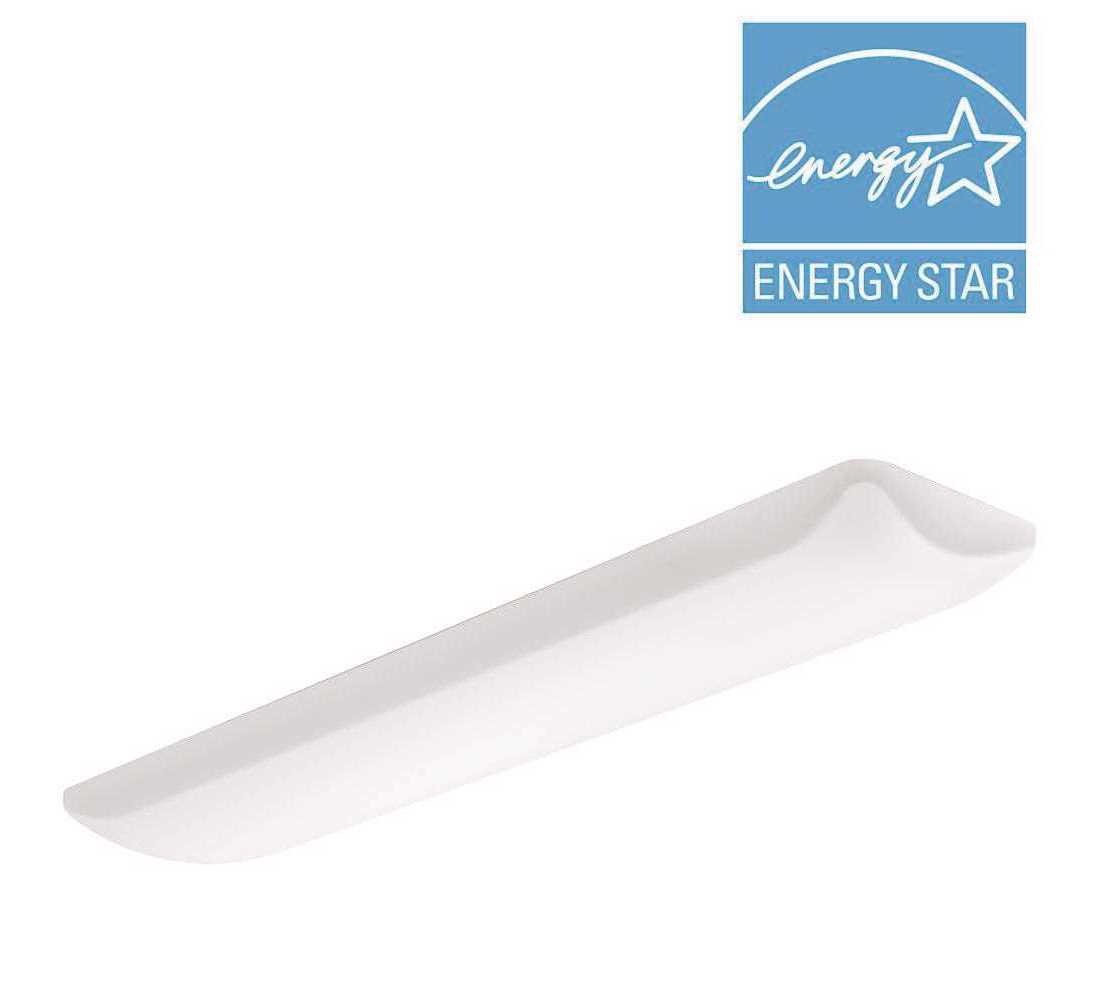 35-Watt Matte Integrated LED Flushmount 4 ft. Linear Lite Puff