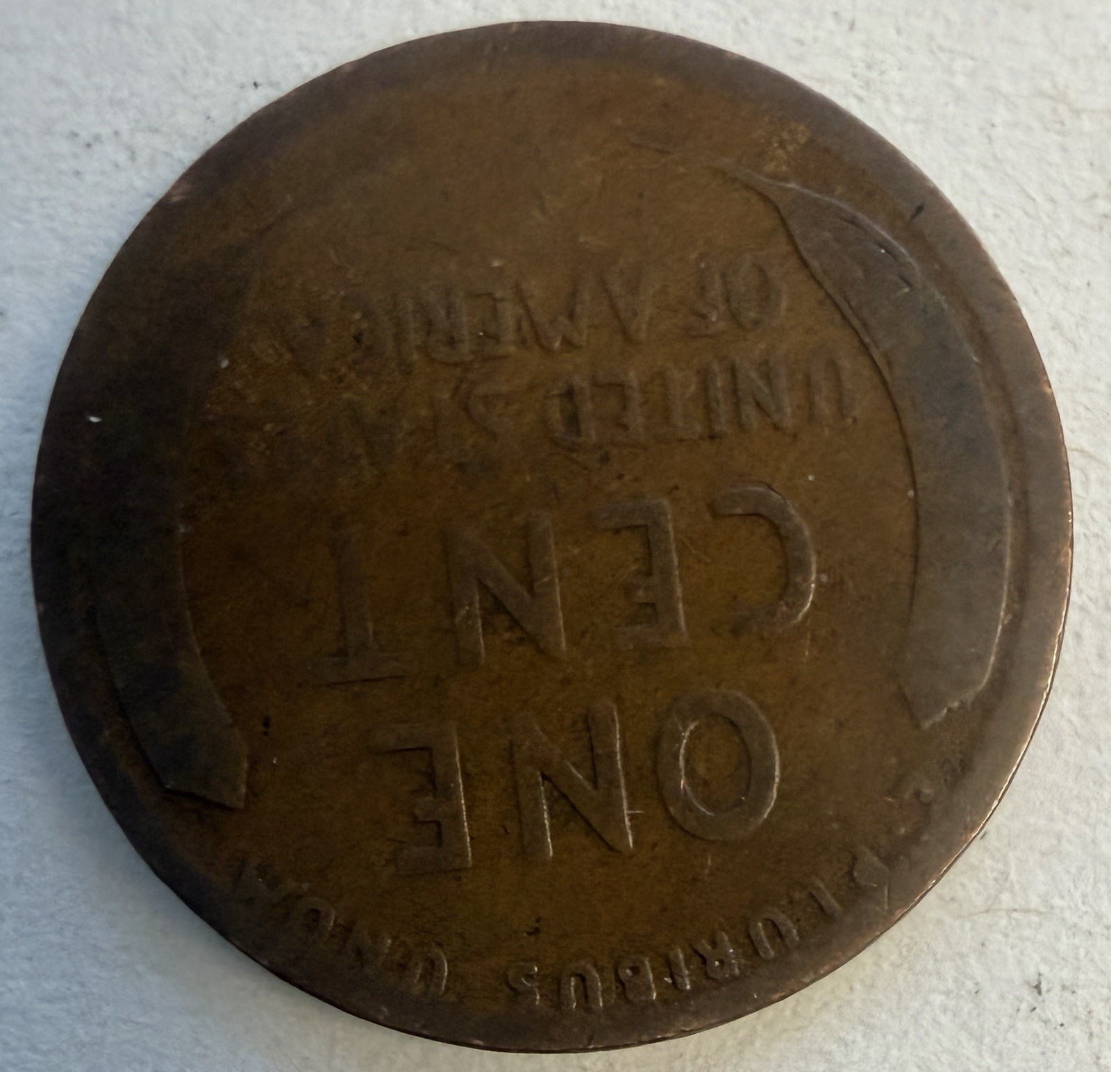 1911 Lincoln Wheat Penny Obverse + Reverse Errors No Mint Mark (#492)