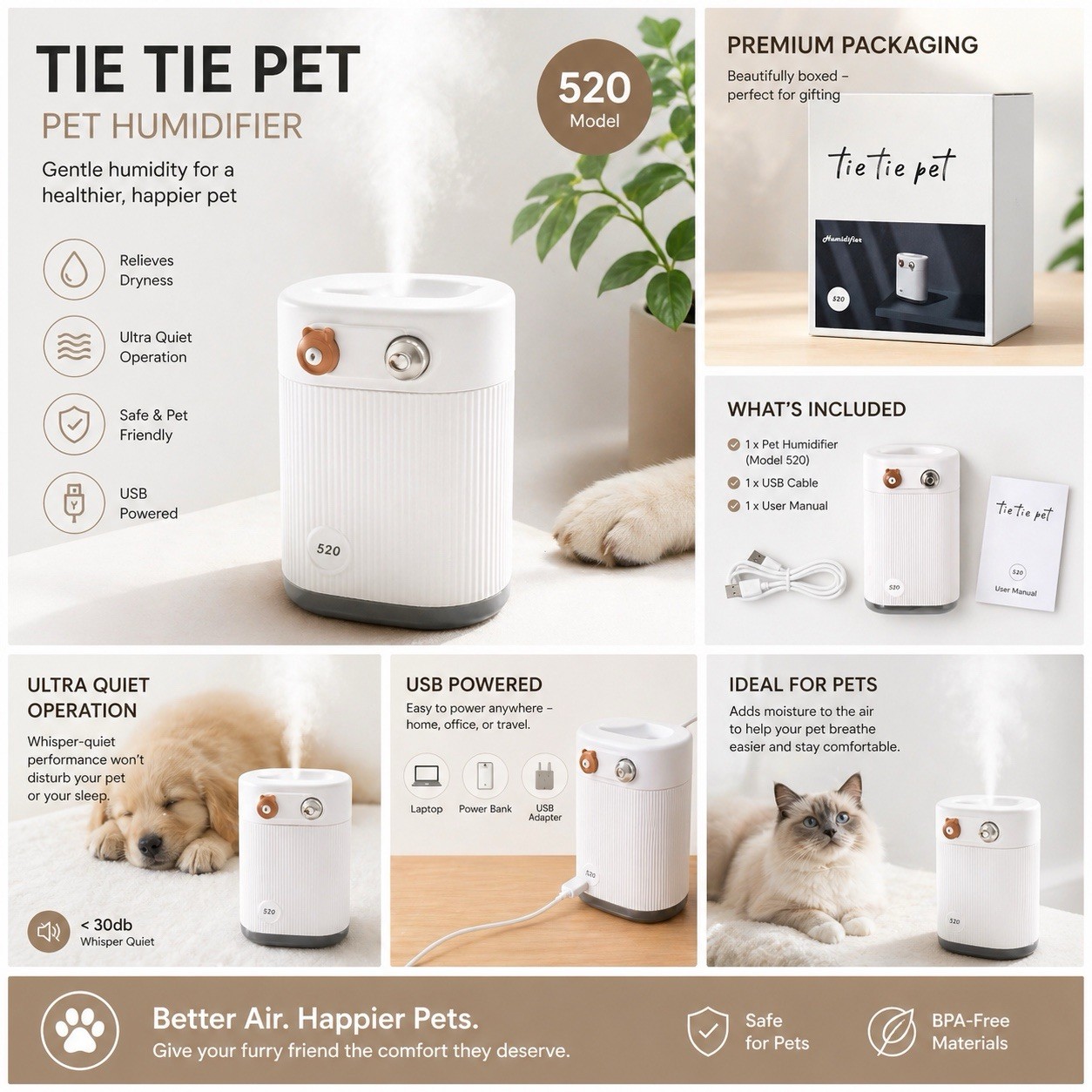 Tie Tie Pet Humidifier