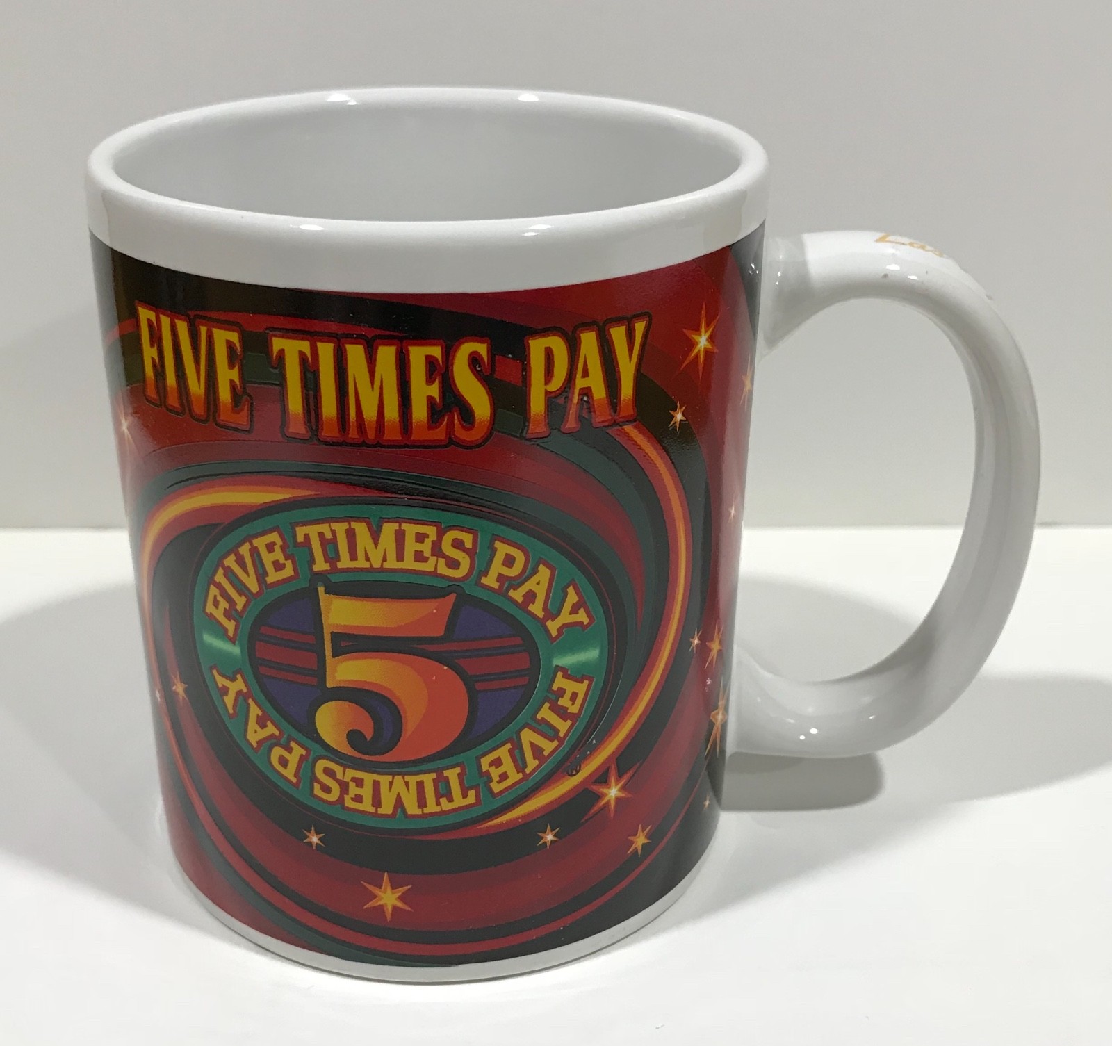 Five 5 Times Pay IGT Coffee Mug Las Vegas Slots Casino