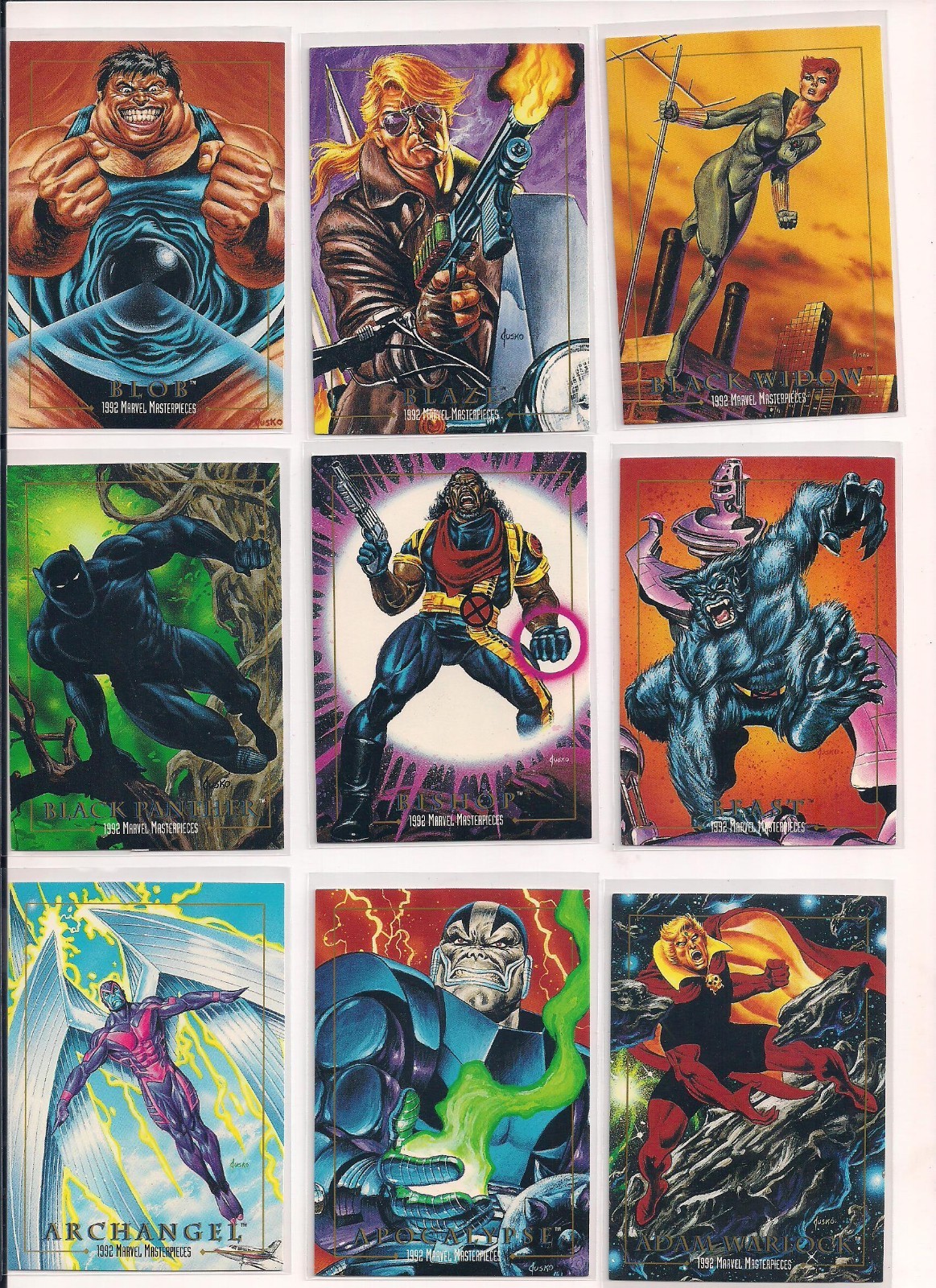 1992 Skybox Marvel Masterpieces Trading Cards / U Pick / Choose From List / bx29