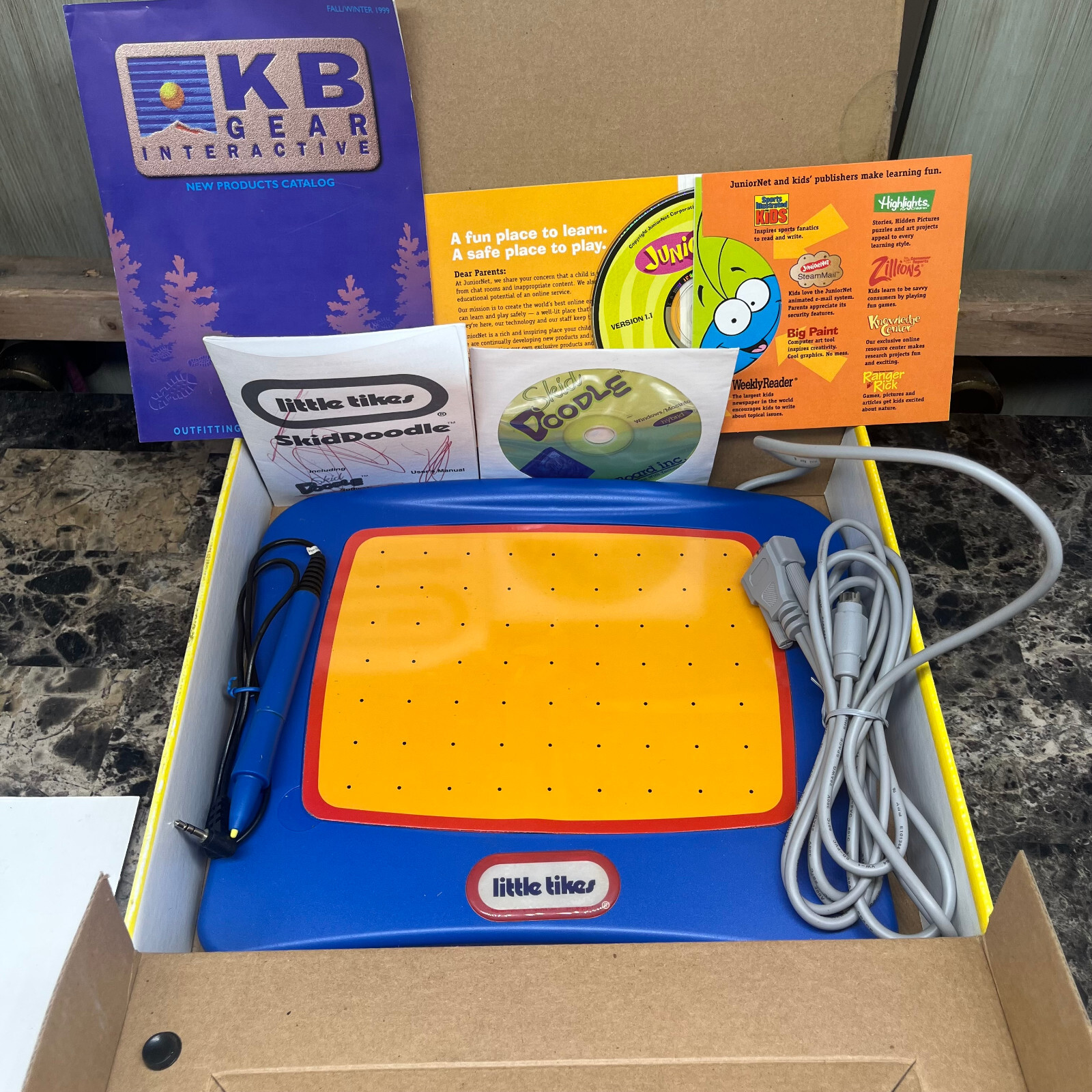 Little Tikes SkidDoodle Computer Drawing Tablet For Kids 1722 Complete WORKS
