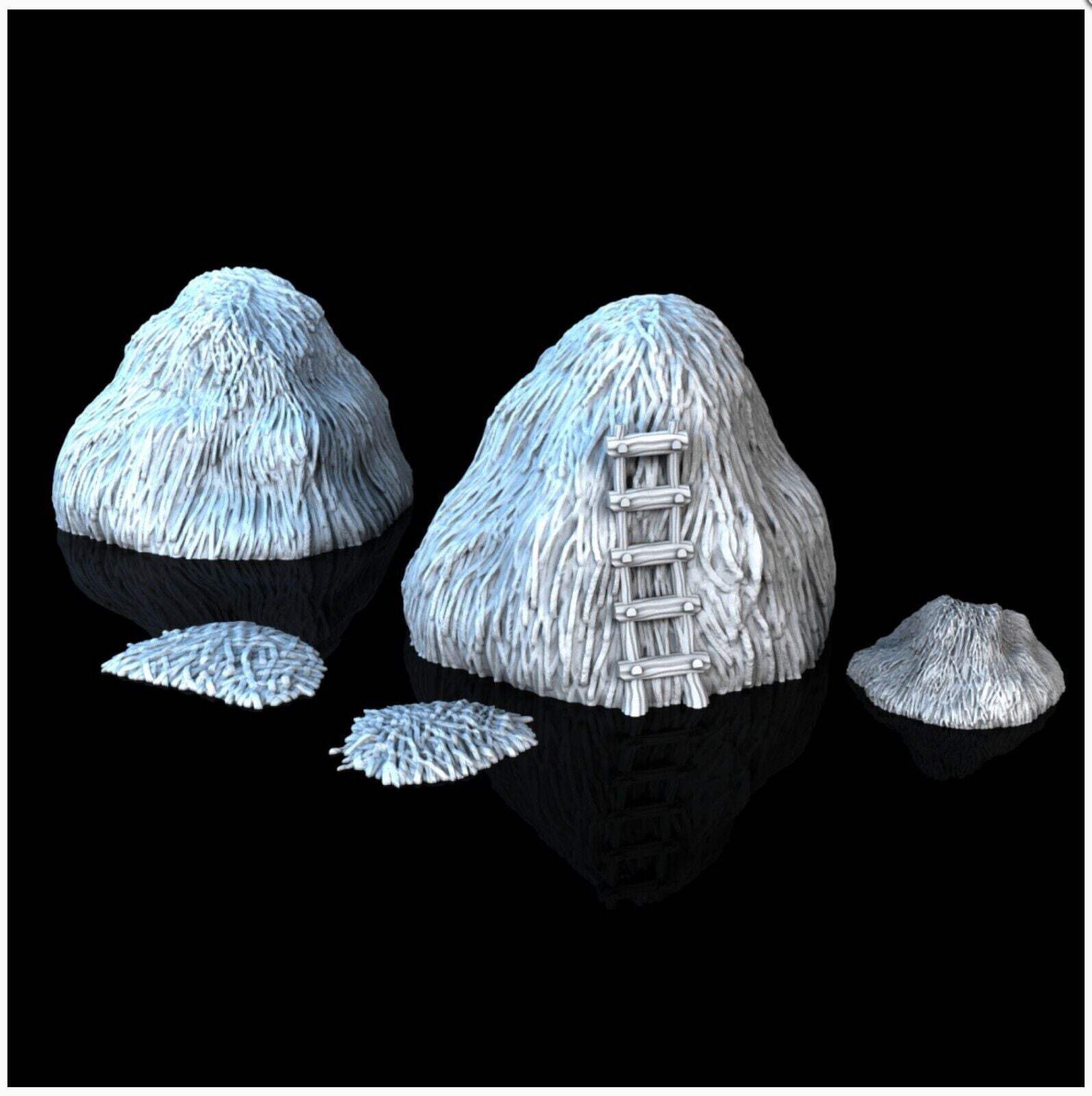 Hay Stacks - 28mm DND/Wargame/RPG Terrain