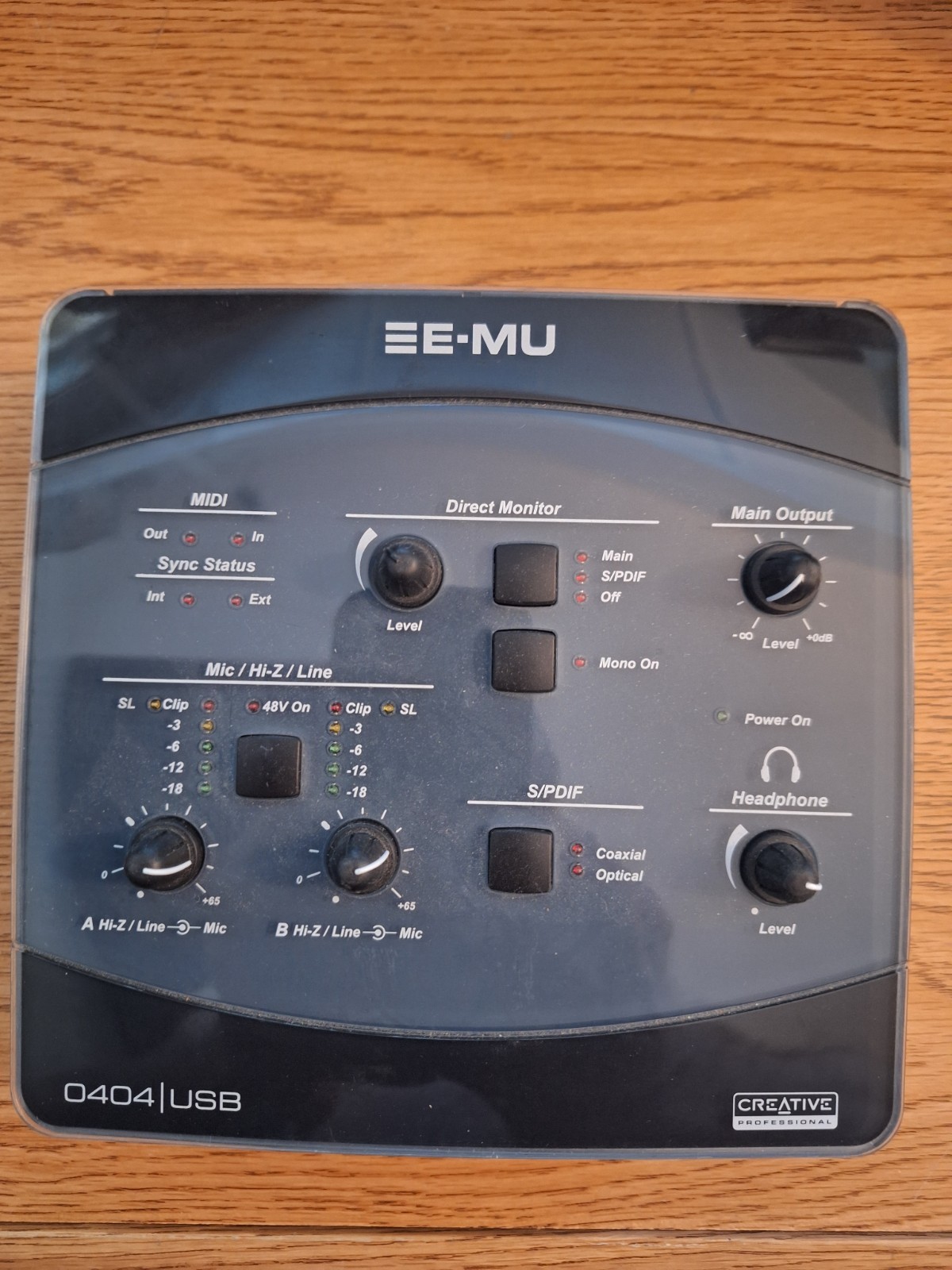 E-MU 0404 USB Audio Interface EM8761 MIDI SPDIF