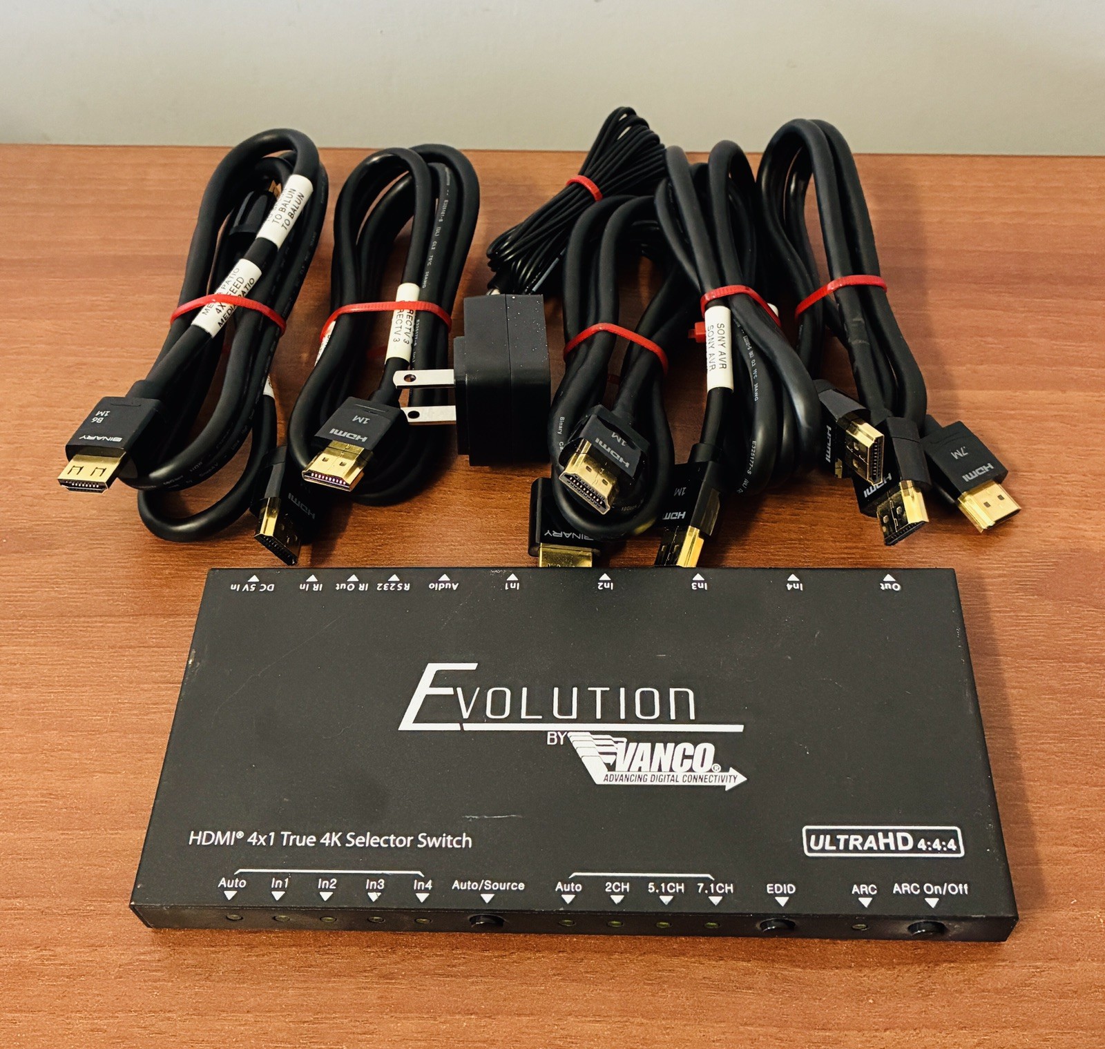 Evolution by Vanco EVSW1042 HDMI 4x1 True 4K Selector Switch