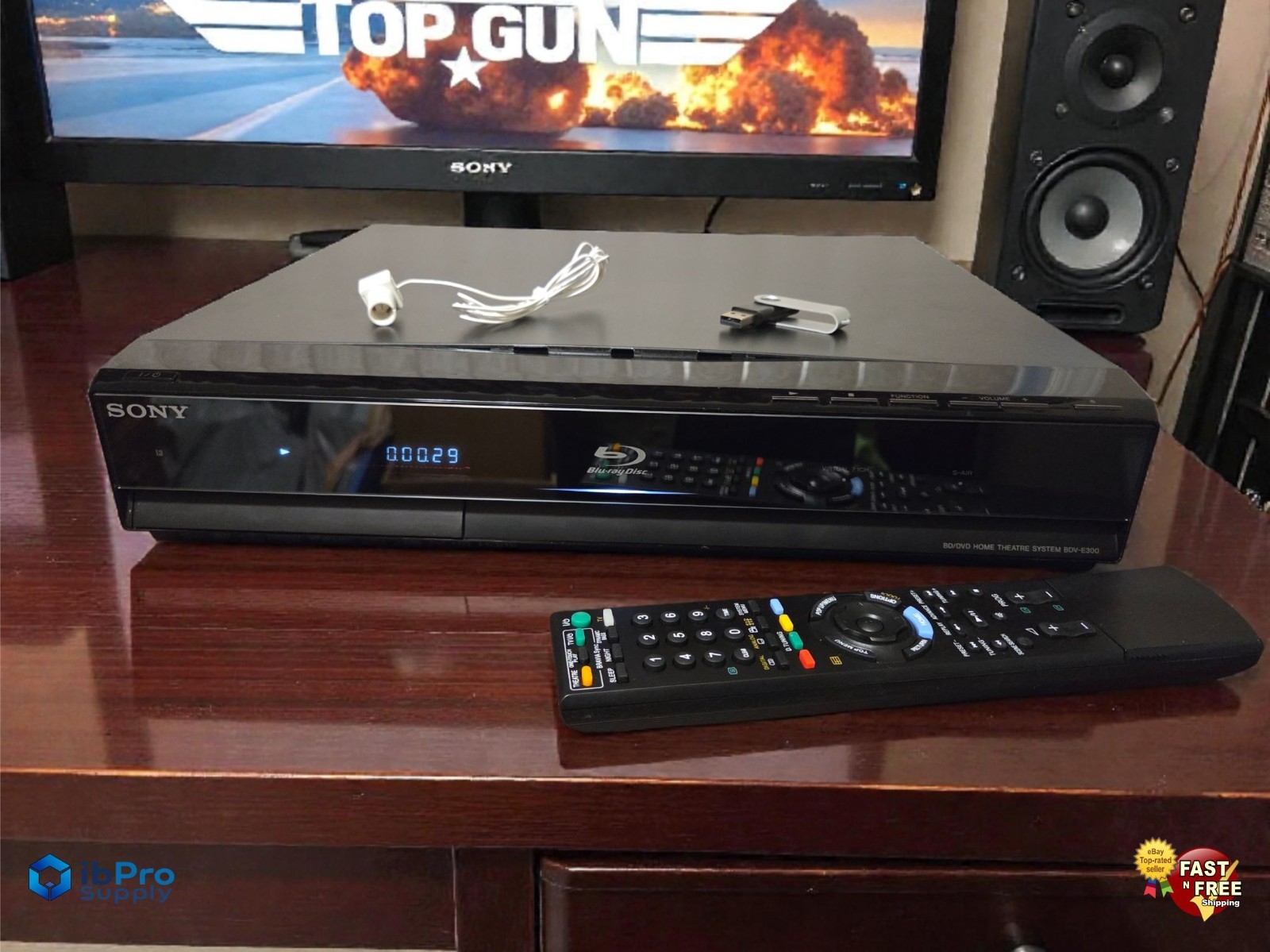 Sony BDV-E300 5.1 Home Theater Receiver BVD-E300 Blu-ray DVD CD Player Serviced