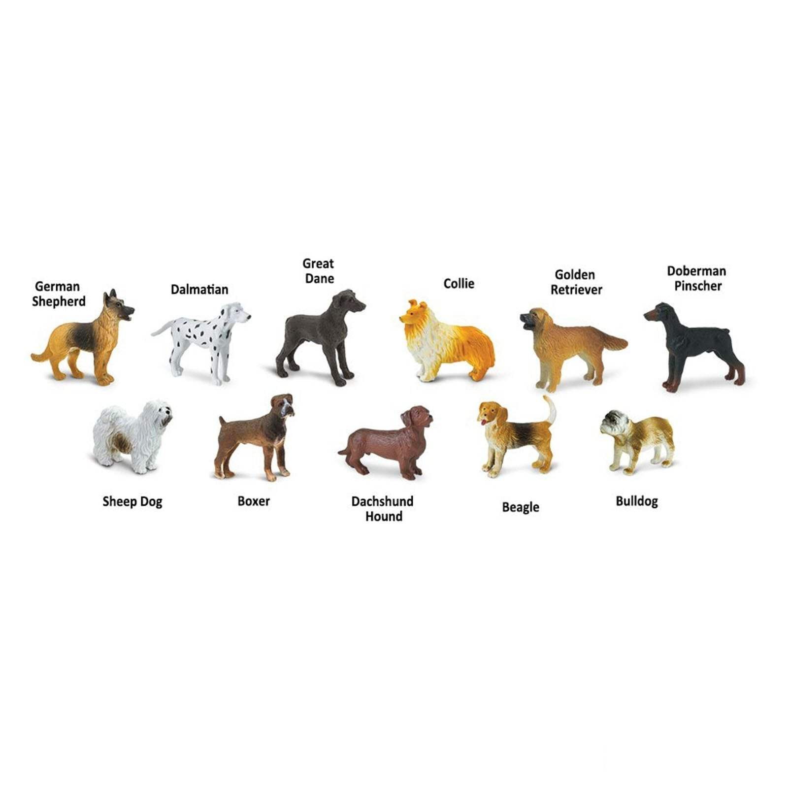 Dogs Toob Mini Figures Safari Ltd NEW Toys Collectibles Education Kids Animals